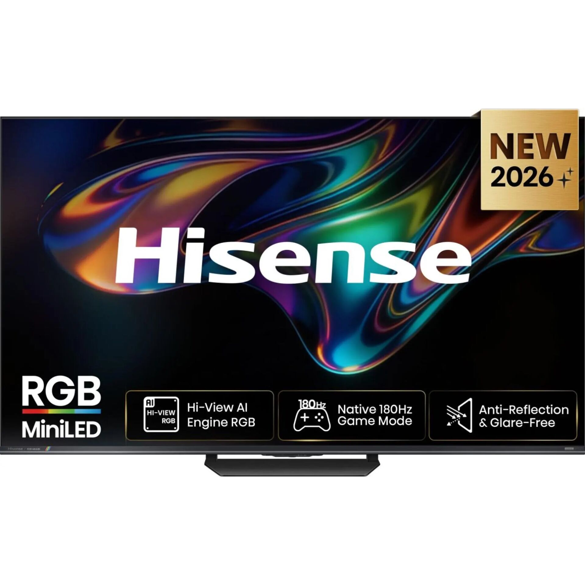 RGB MiniLED, Hi-View AI, 180Hz, Game Mode, Anti-Reflection