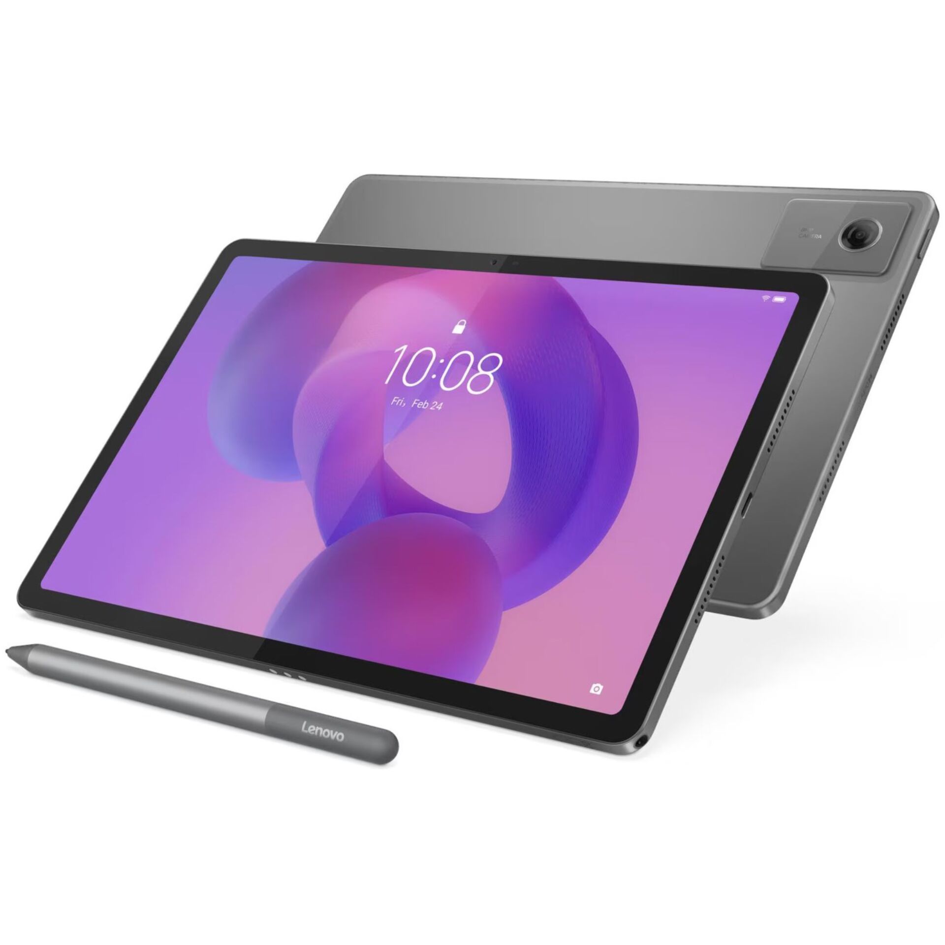 Tablet, Touchscreen, Graues Gehäuse, Rückkamera, Eingabestift
