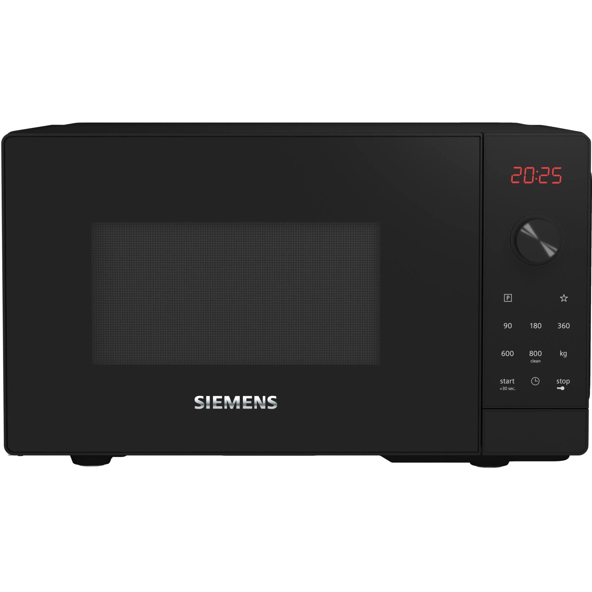 Mikrowelle, Schwarz, Digitaluhr, Glasklappe, Siemens