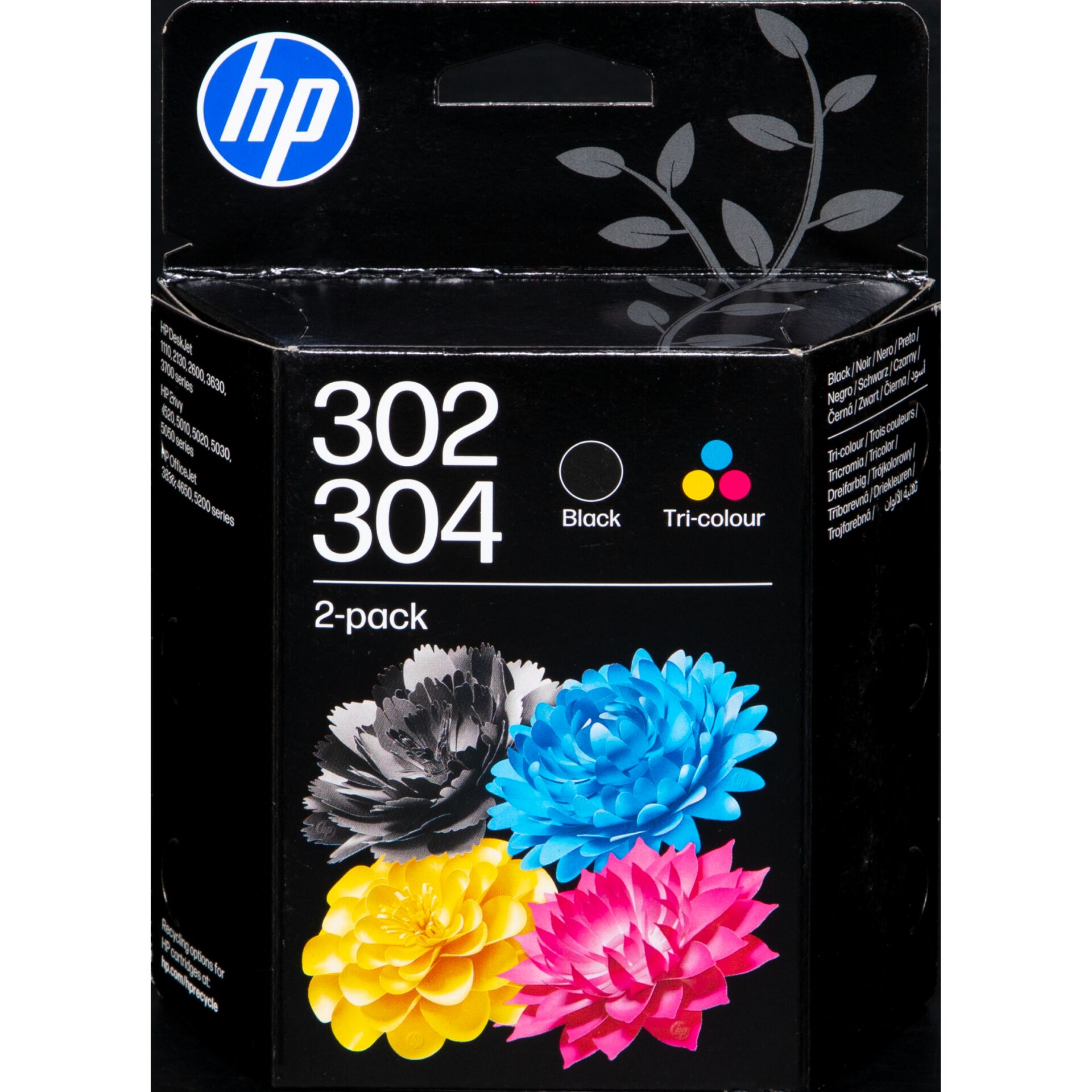 Druckerpatronen, Schwarz, Dreifarbig, 2er-Pack, HP 302/304