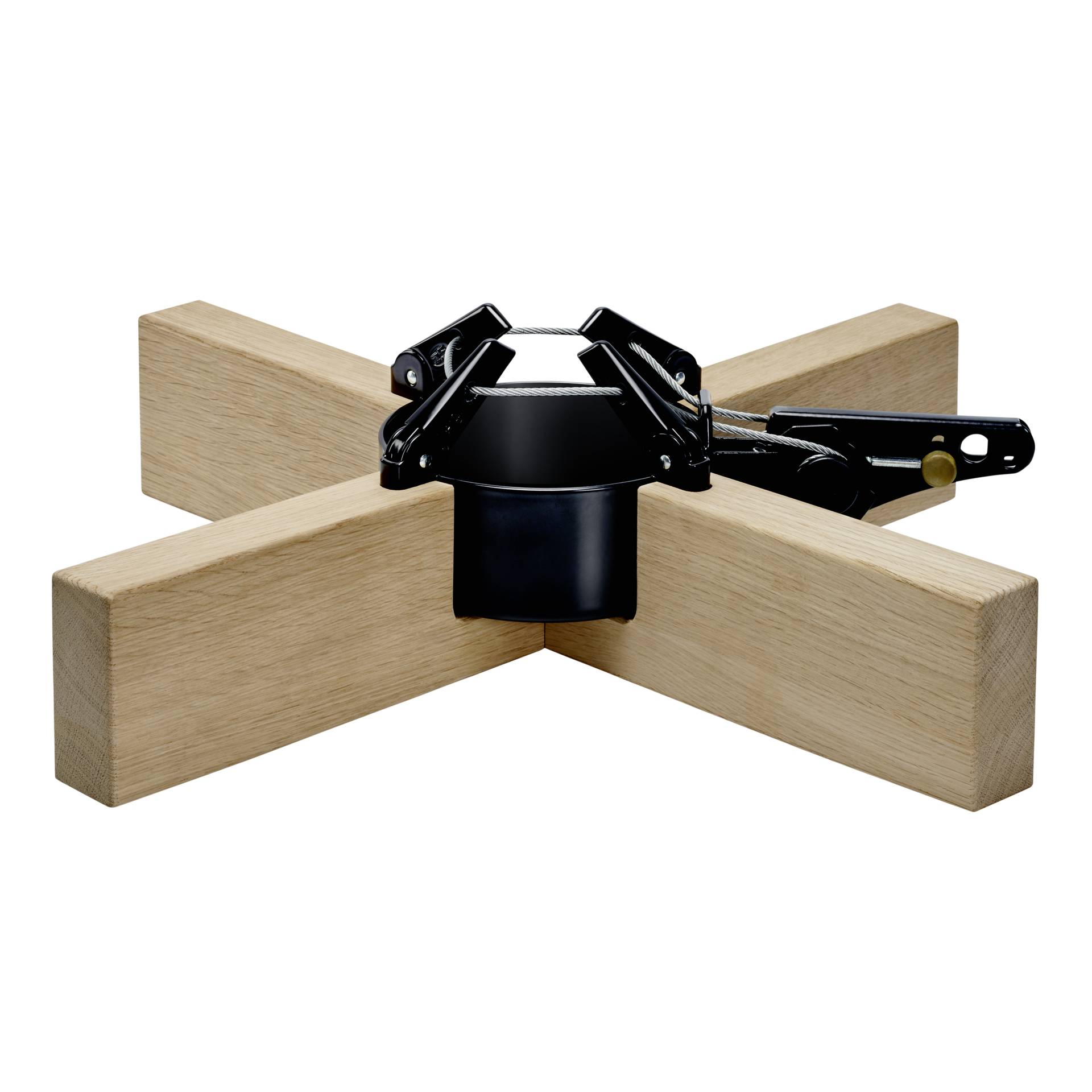 Klemmhalter, Holzblock, Stahlseil, Spannvorrichtung, Holzwerkzeug