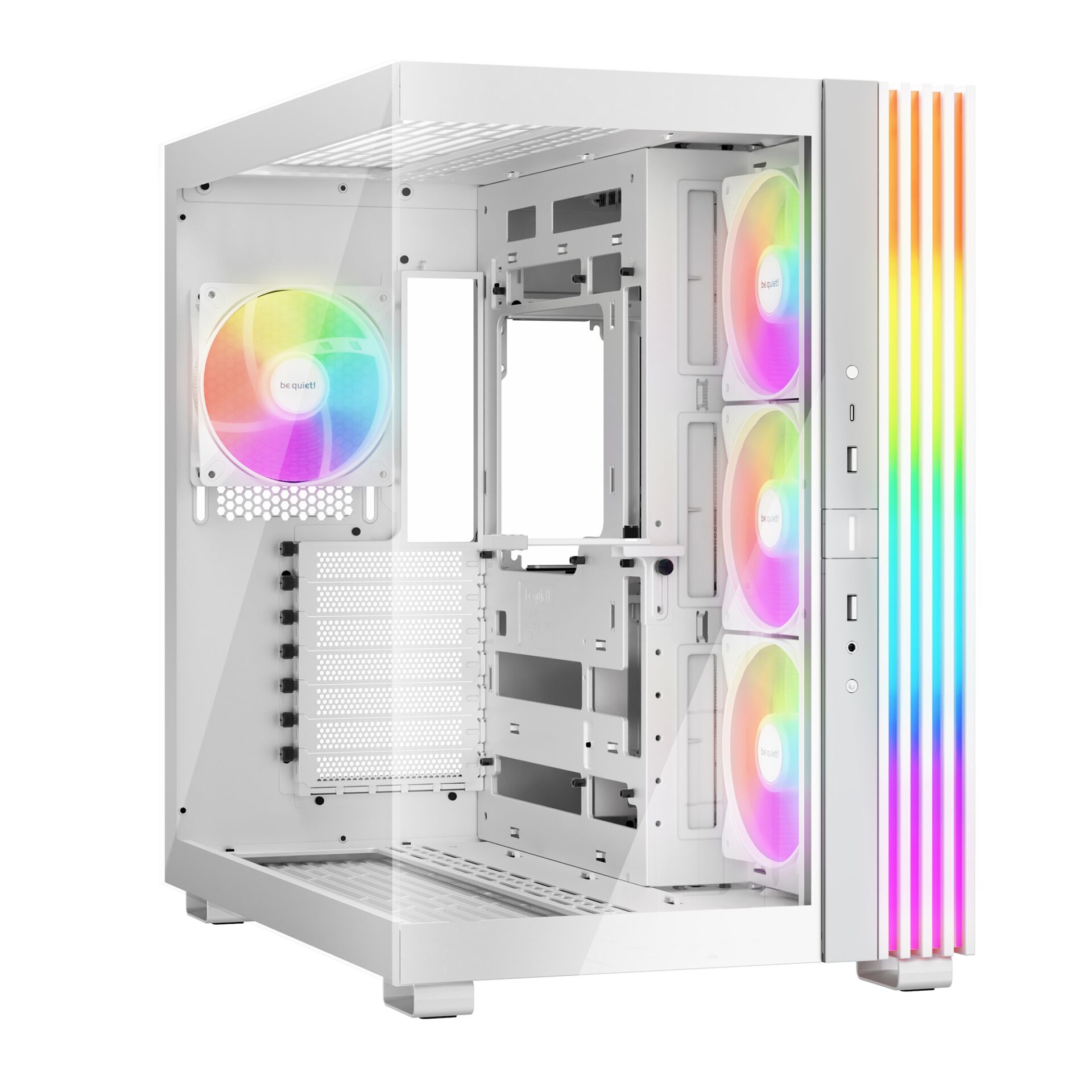 Gamer-Gaming PC, Midi-Tower, RGB-Beleuchtung, RGB-Lüfter, White-Case