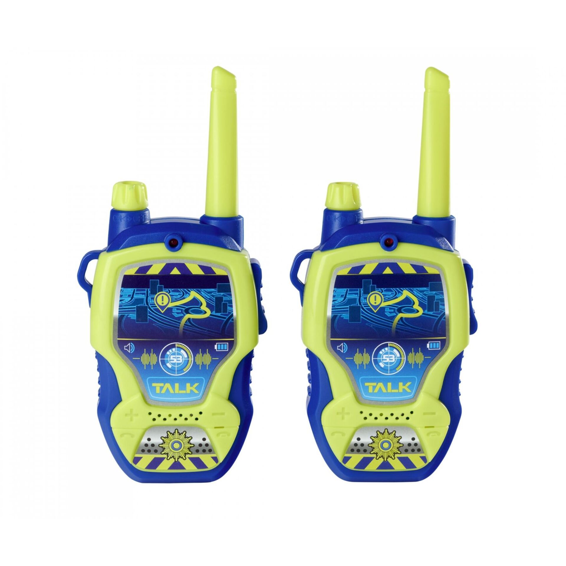 Spielzeug-Funkenlautsprecher, Kinder-Radio, Walkie-Talkie, Gelb-Blau, Frequenz-Sendegerät