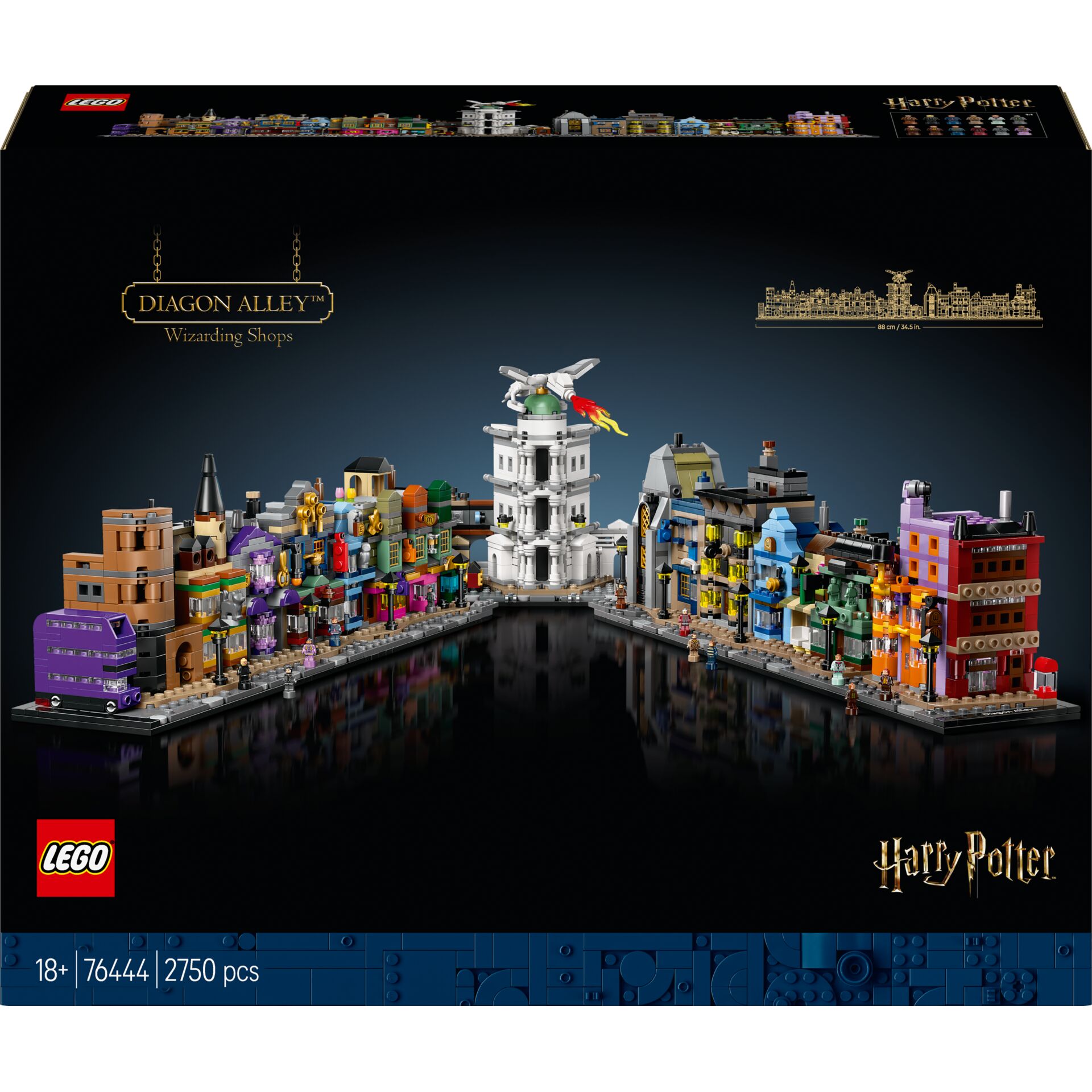 lego, diagon alley, harry potter, miniature, set