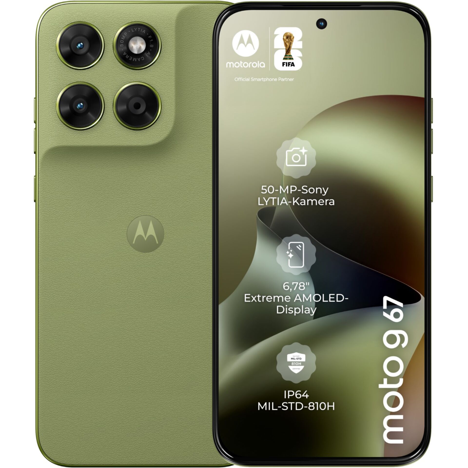 smartphone, grün, Quad-Kamera, AMOLED, 6,78-Zoll