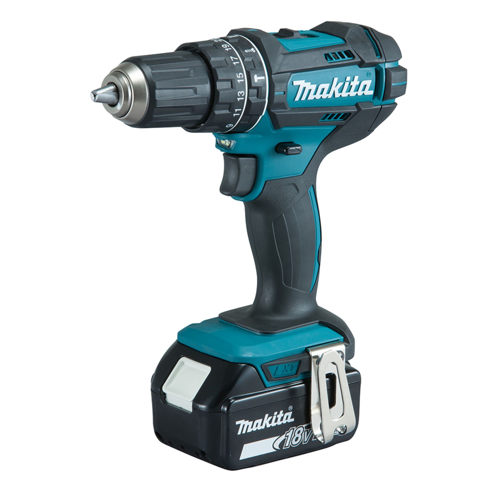 Akku-Bohrschrauber, Schnellspannbohrer, 18V, Turbinen-Design, Makita