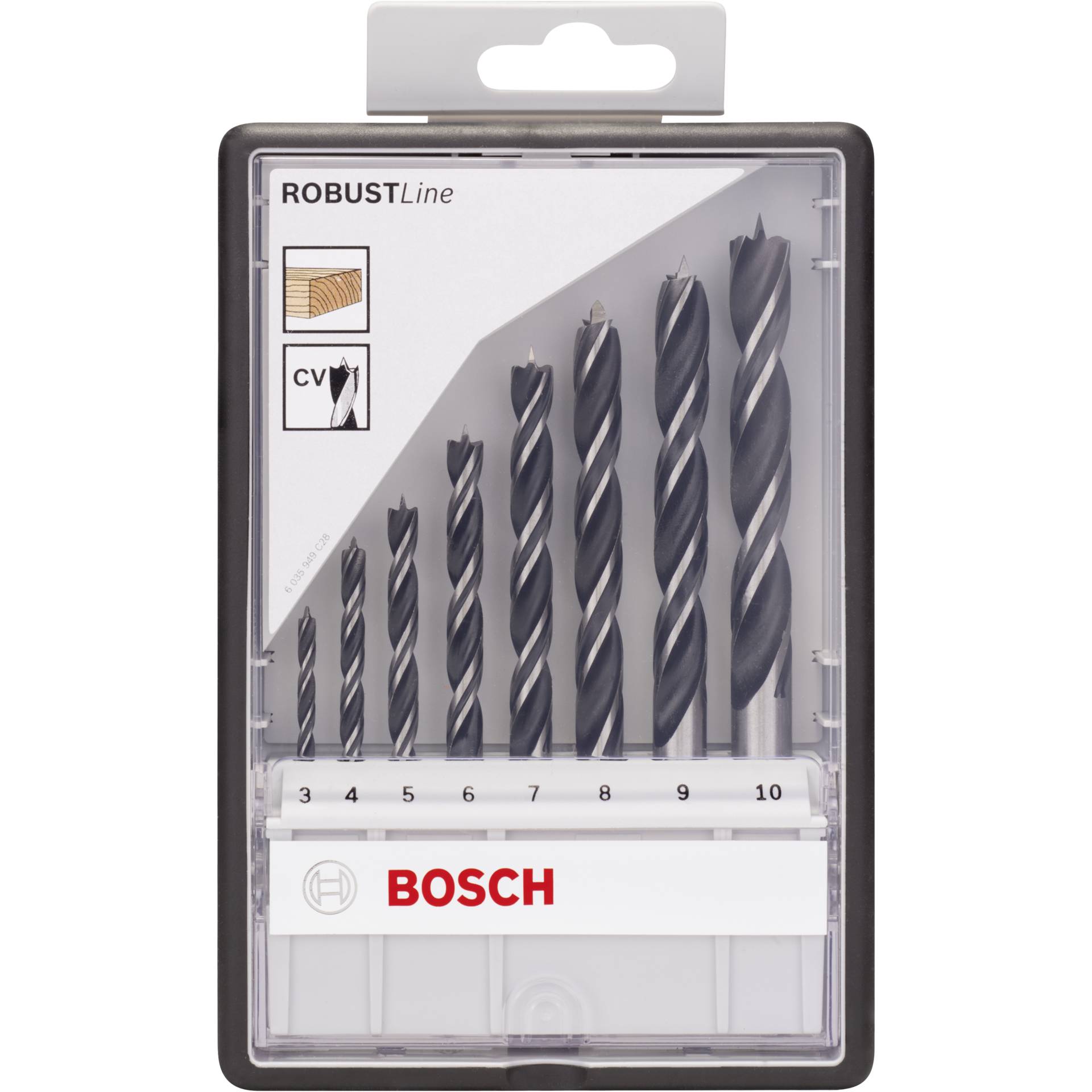 Bosch RobustLine Drill Bit Set  3-10mm 8 piece