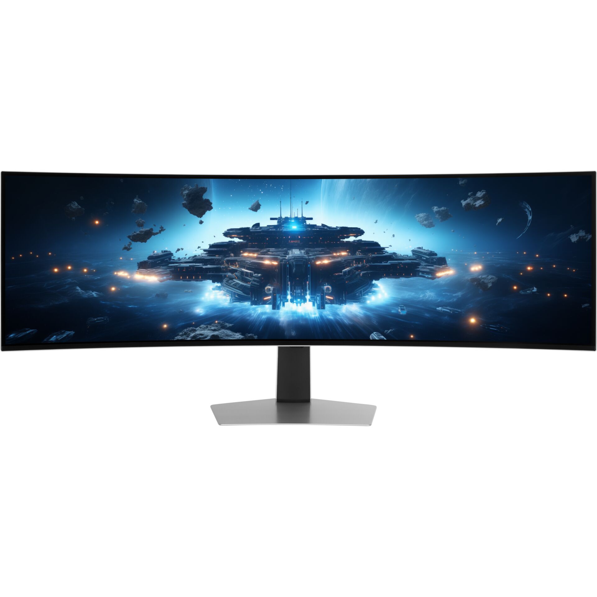 Ultrawide Monitor, Gebogene Monitor, Gaming Monitor, LED Licht, Standschale