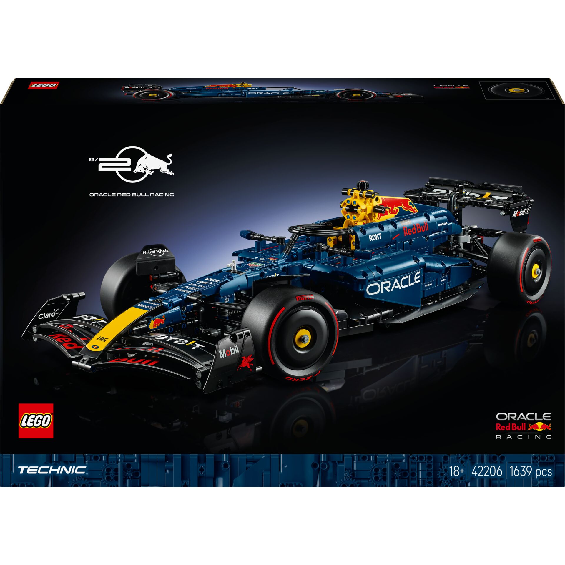 Formwork: LEGO Technic, Racing car, Formel 1, Blaues Modell, 2-in-1-Set
