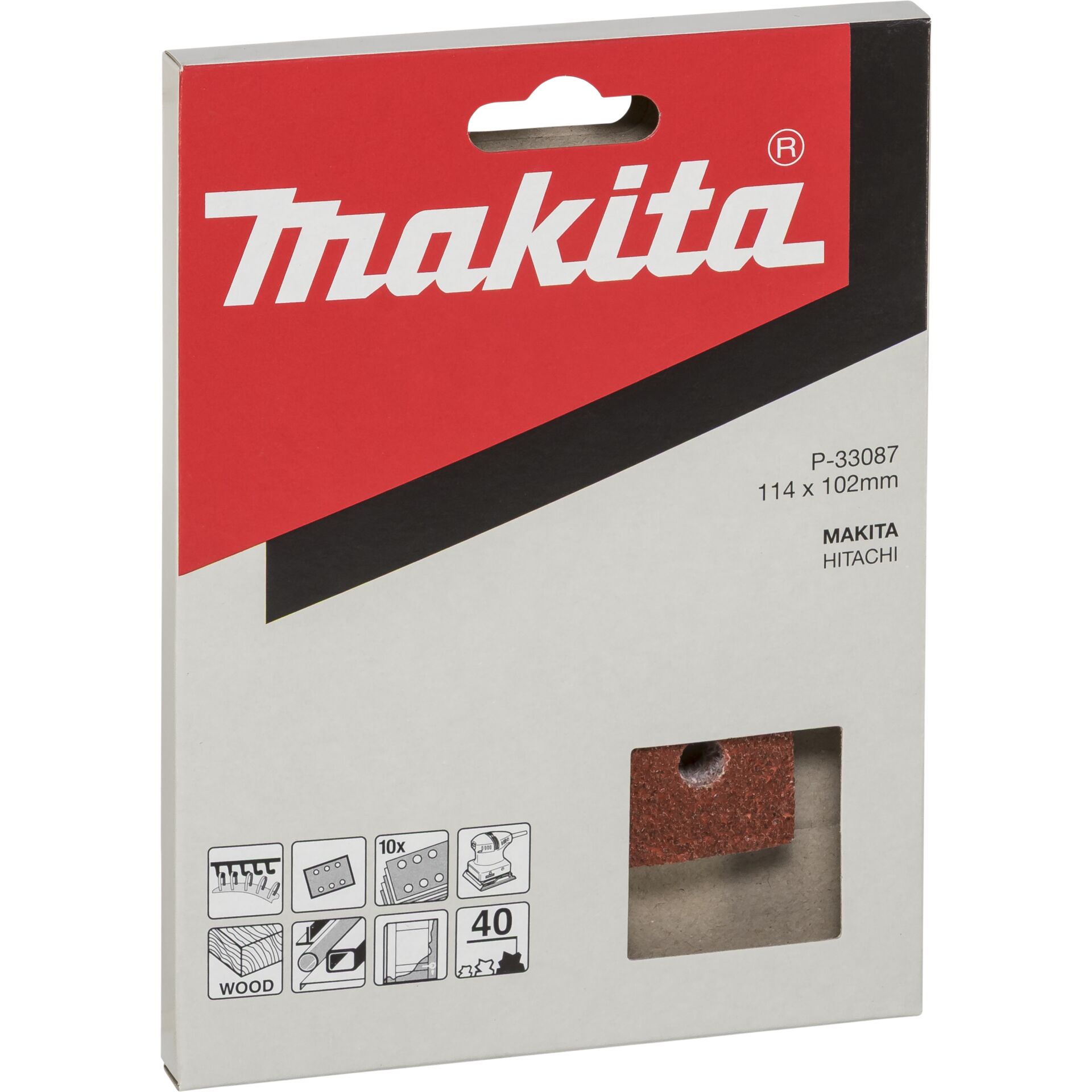 Makita Sand Paper 102x114  K40