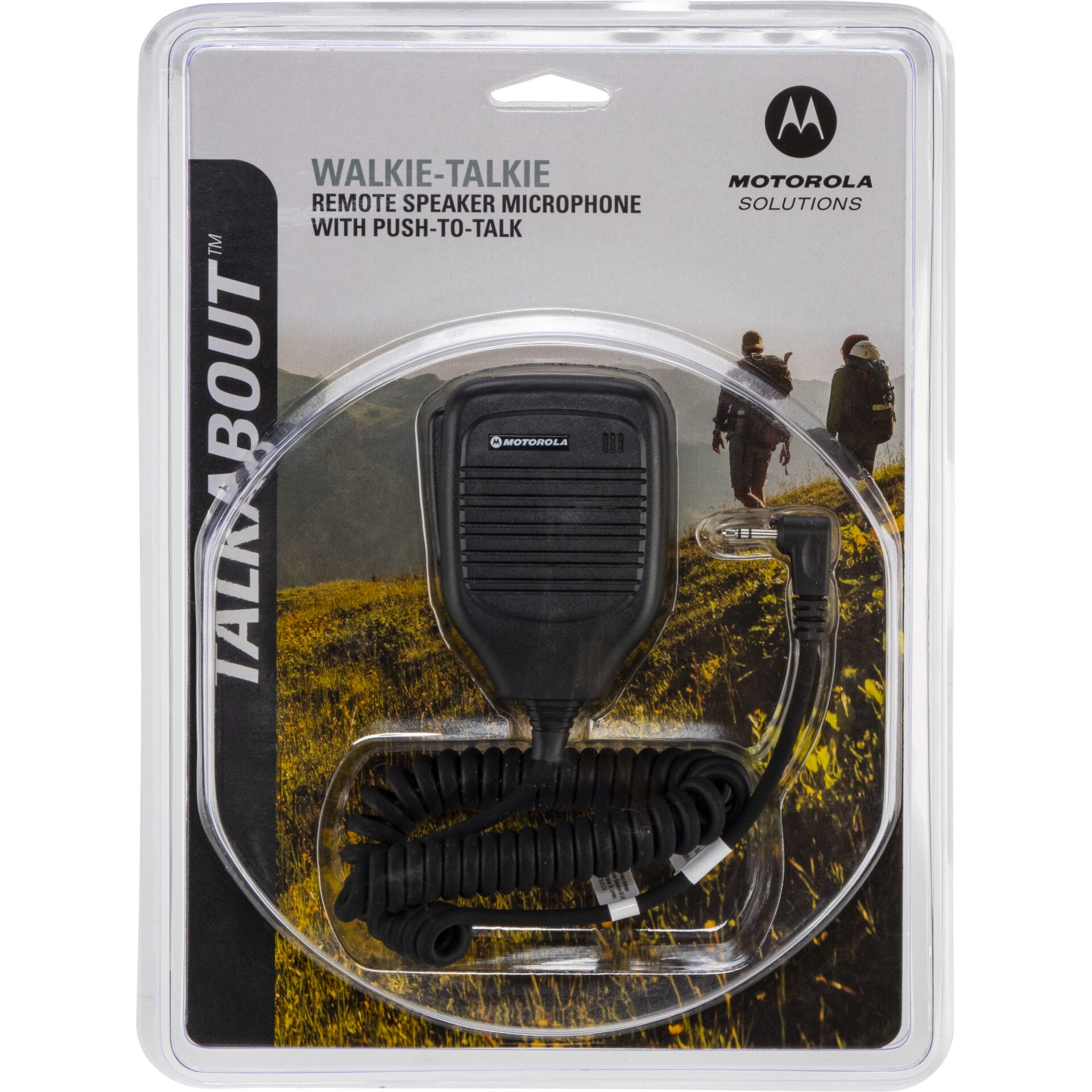 Walkie-talkie, Mikrofon, Push-to-talk, Kabelspirale, Schwarz