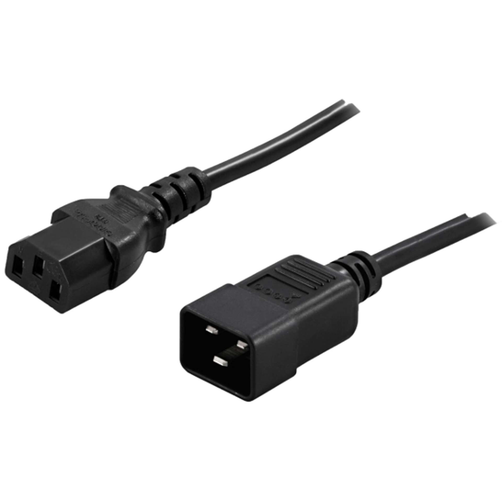 Netzteil, Adapter, Kabel, C13-C13, Schwarz