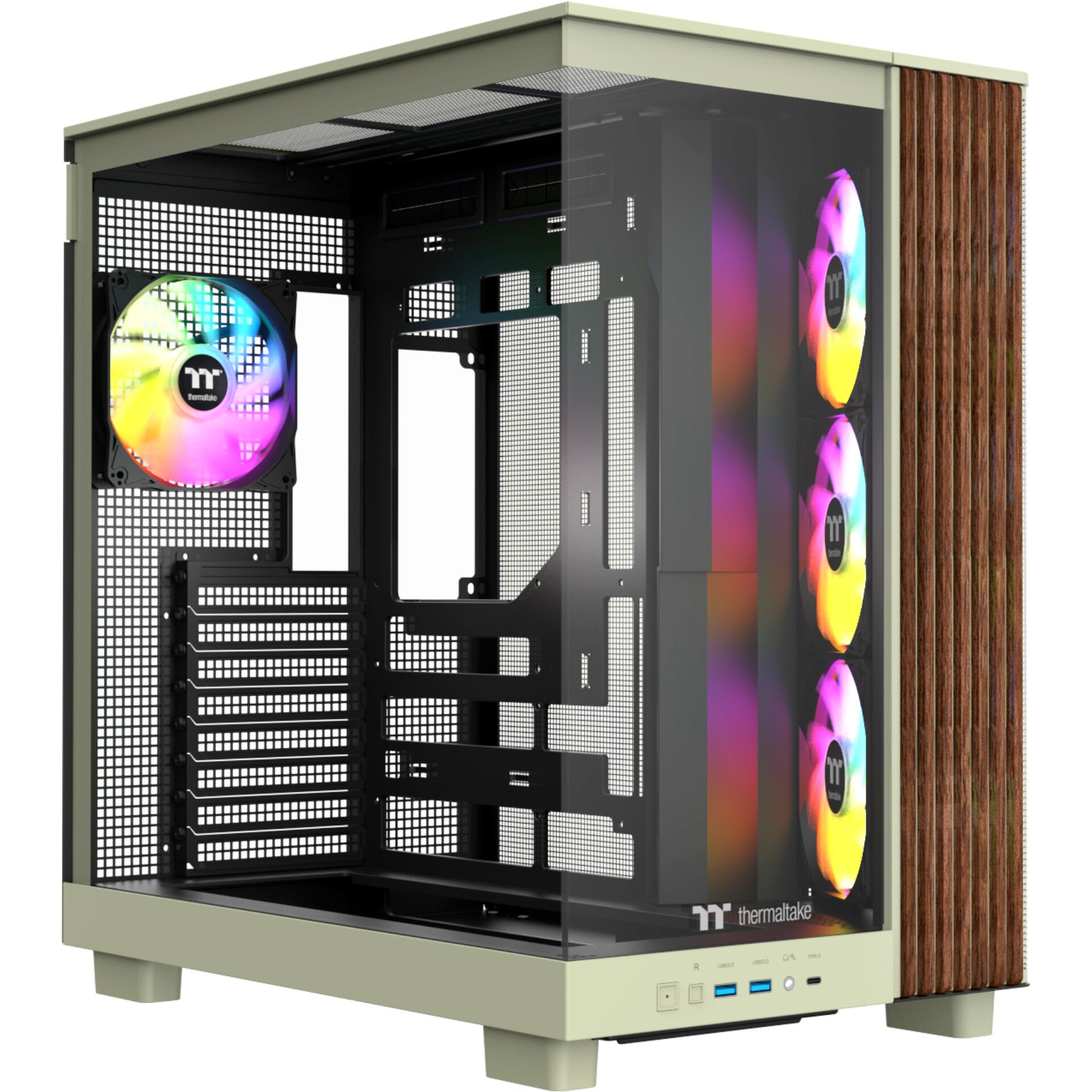 PC-Gehäuse, ATX, RGB-Lüfter, Glass-Panel, Mid-Tower