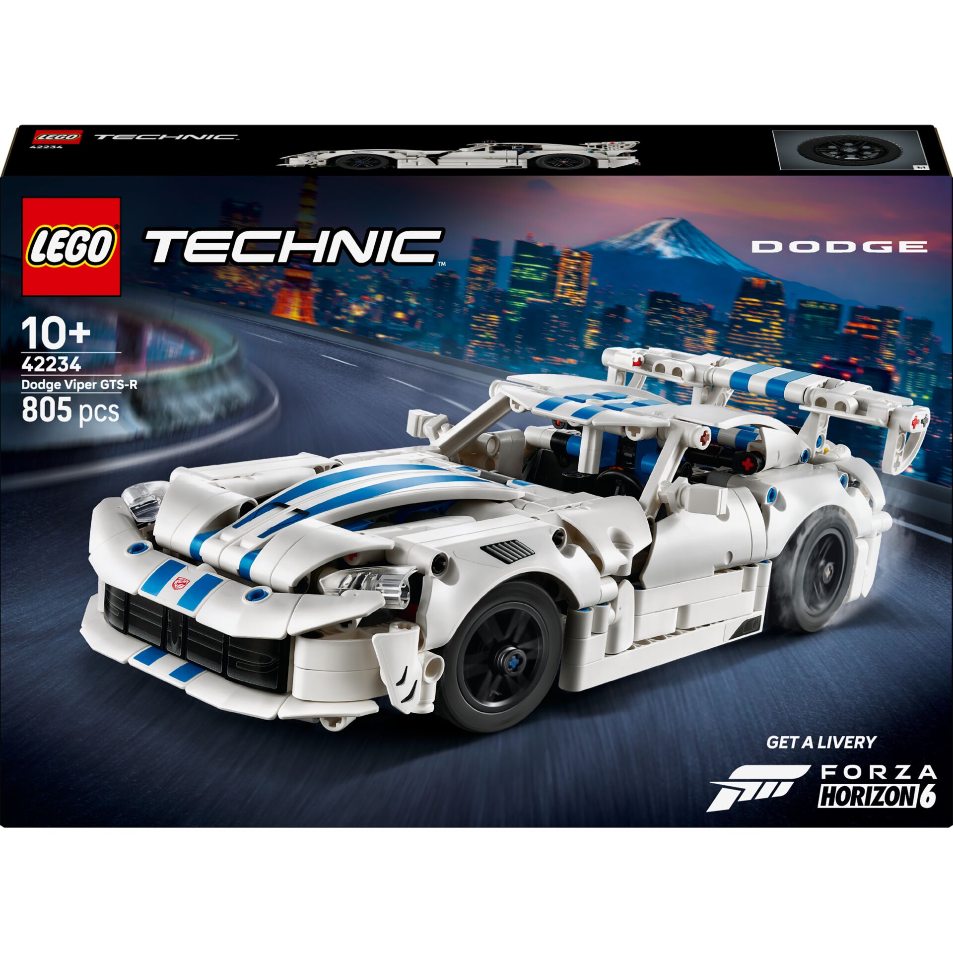 Lego Technic, Dodge Viper GTS-R, Auto, Sportwagen, 805 pcs