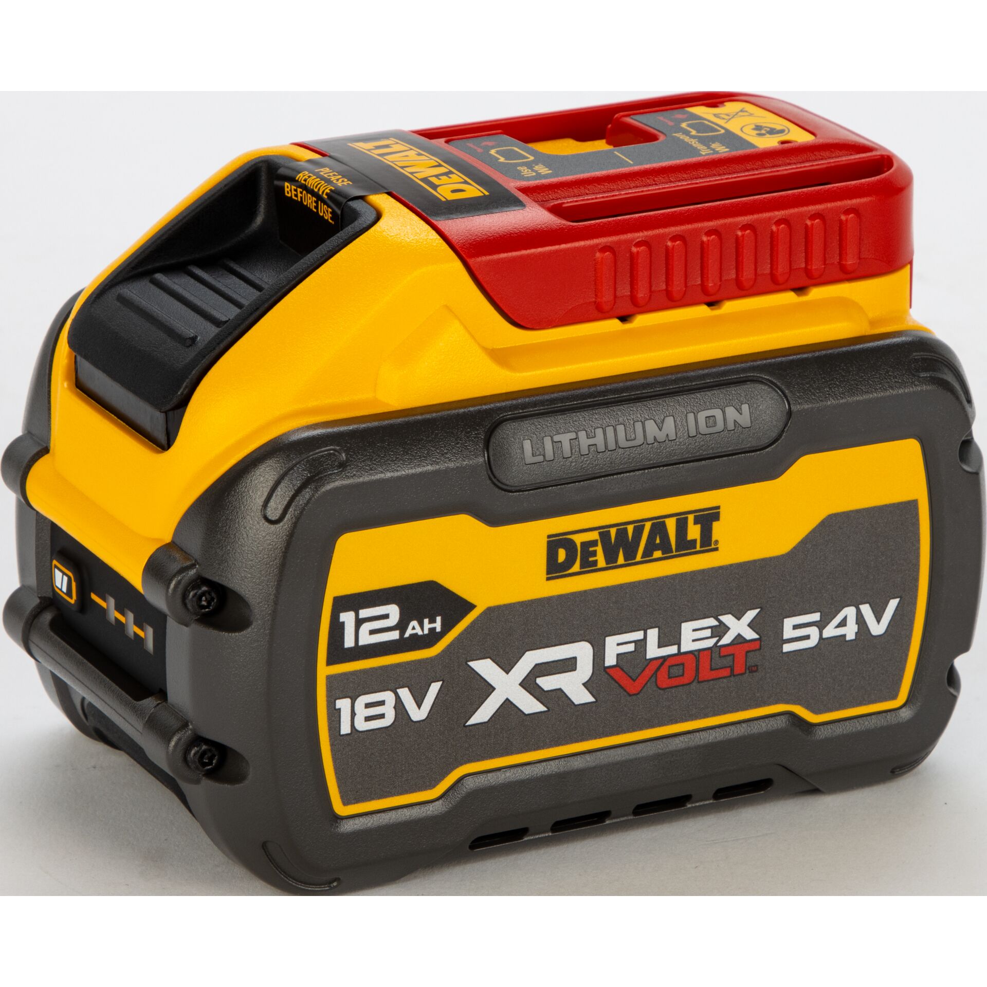 Akku für Elektrowerkzeuge, Lithium-Ionen-Akku, 18 V / 54 V, 12 Ah, Gelb-schwarzes Gehäuse