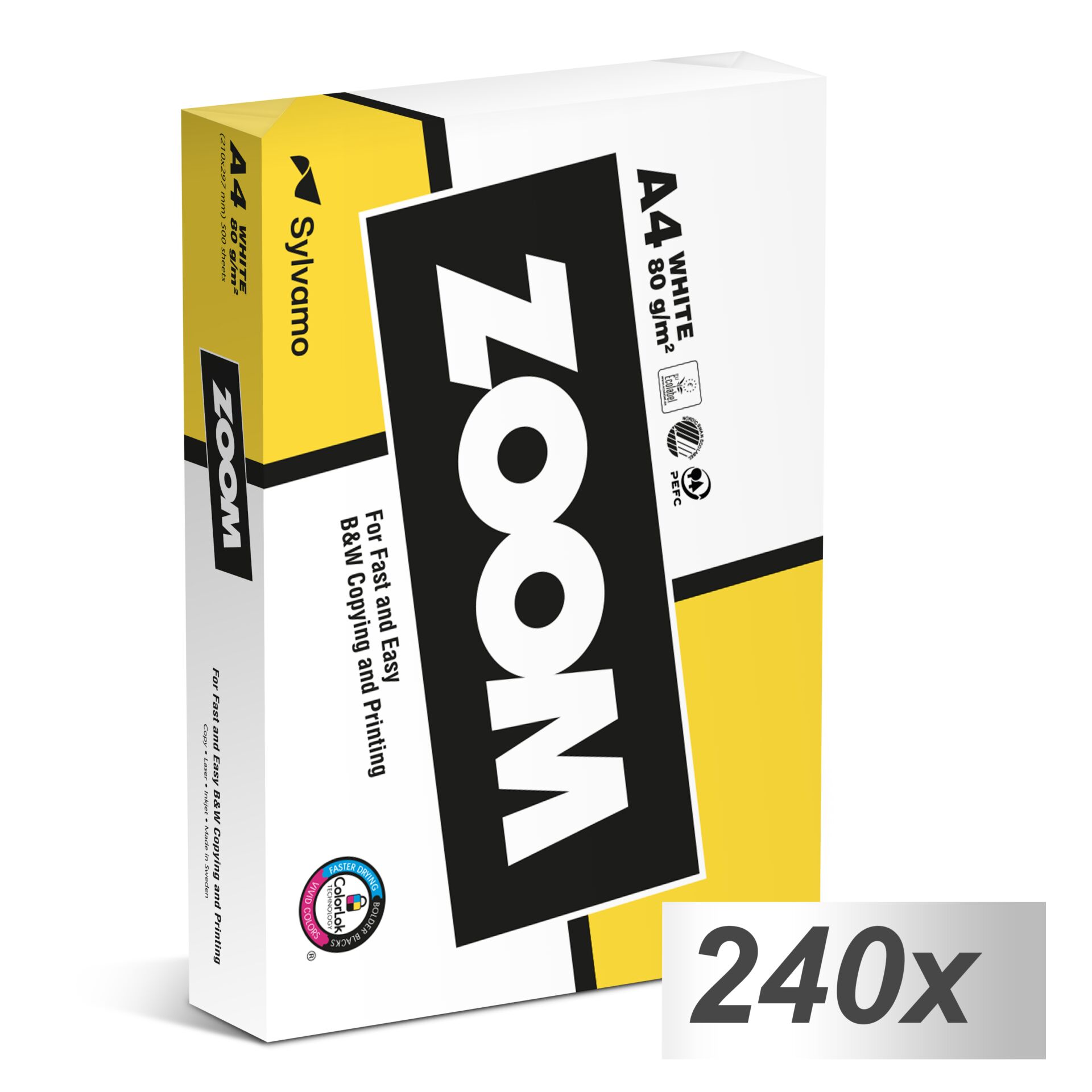 120.000 arkusz ZOOM Kopierpapier  A 4, 80 g, bialy (Palette)
