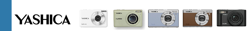 Kompaktkamera, Digitalkamera, Yashica, Schwarz, Lichtgrau