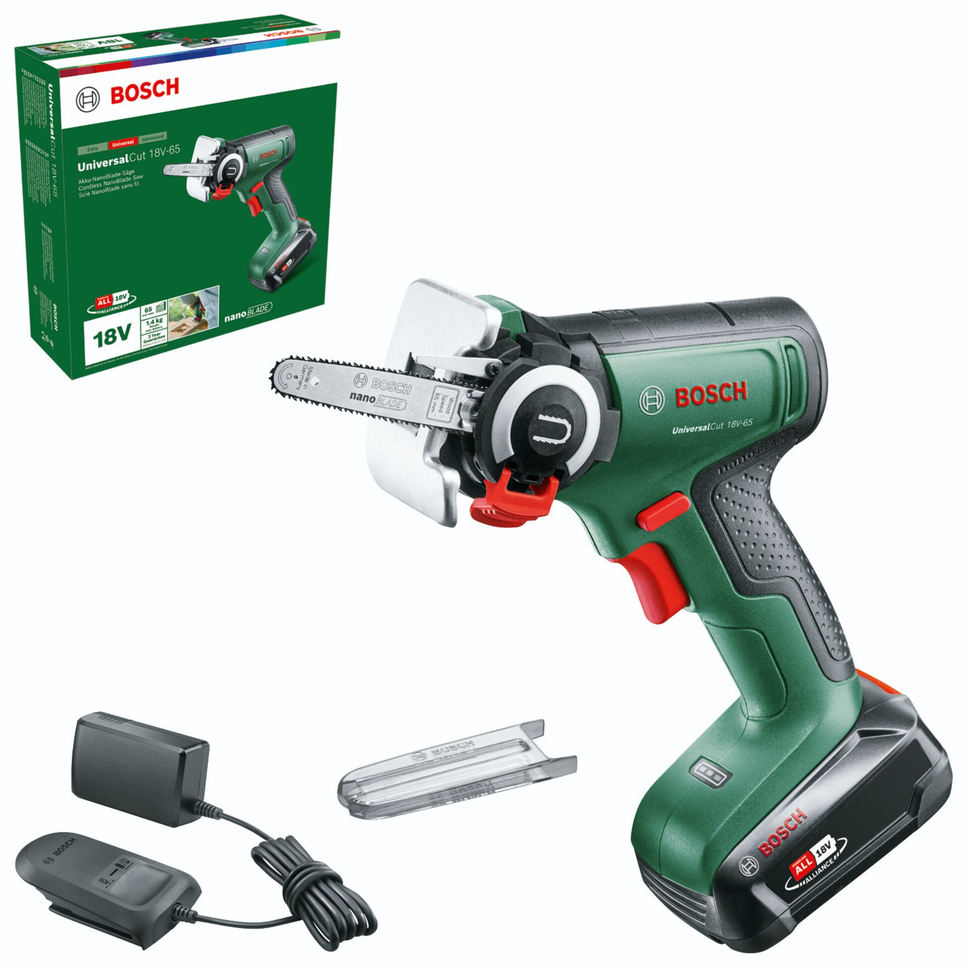 Akku-Bohrmaschine, Sägeaufsatz, 18V, Bosch, NanoBlade