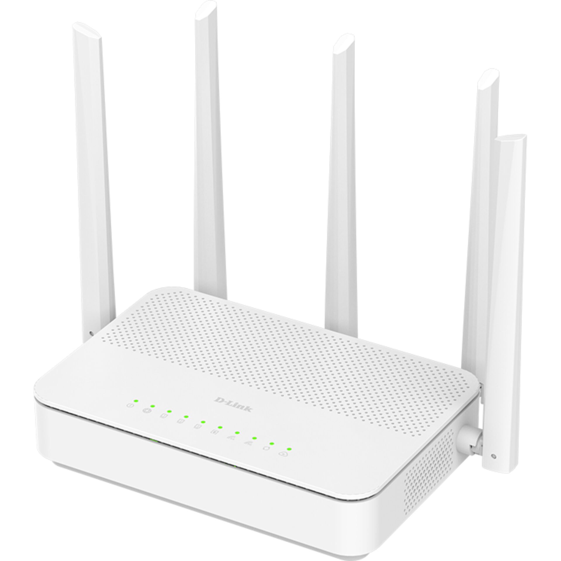 Router, WiFi 6, Vier Antennen, LAN Ports, Weiß