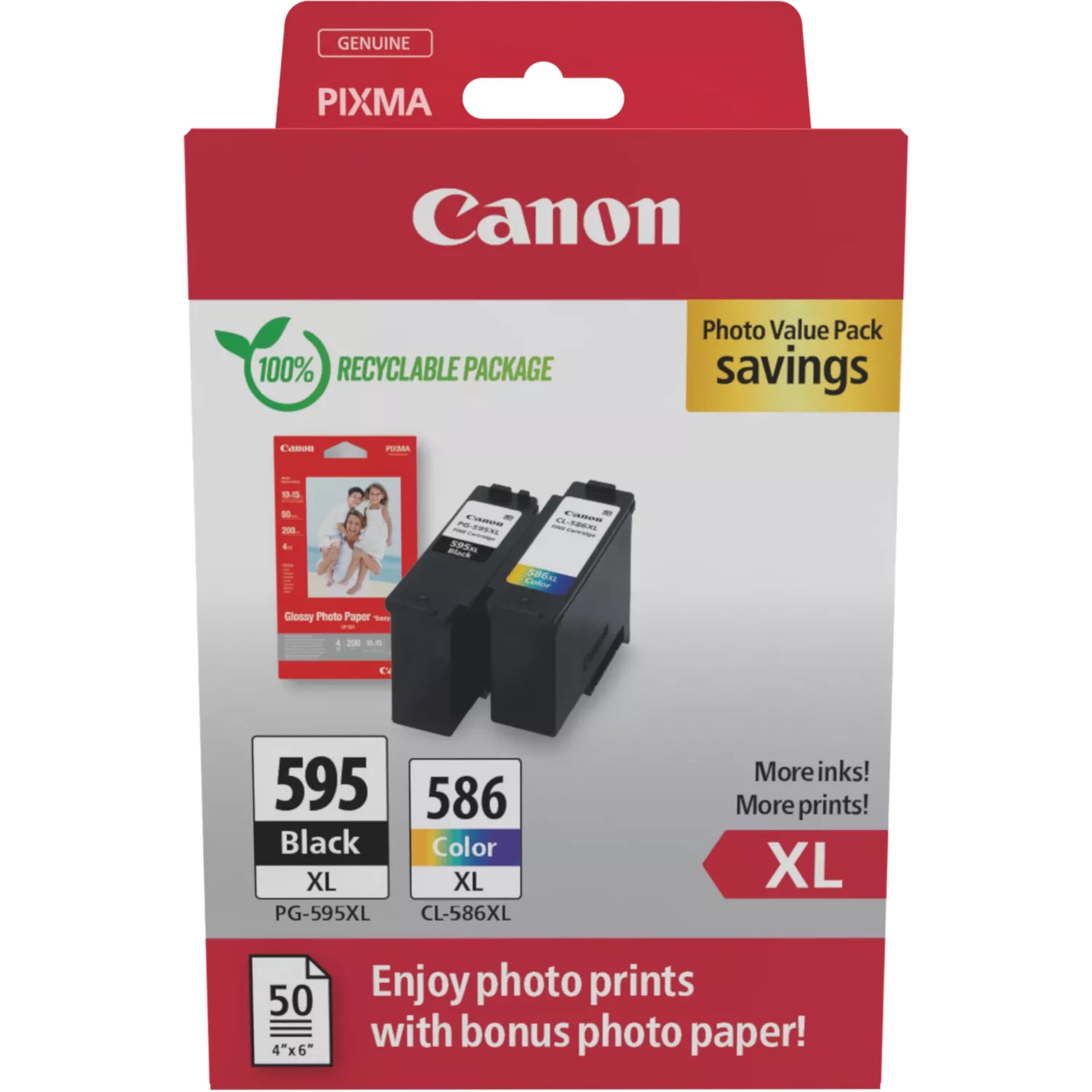 Canon Tintenkasten?, Foto-Wert-Paket, XL-Größe, Schwarz Tintenpatrone, Farbpatrone, Tintenpatronen-Set, Tintepatronen, Tinktur?, Canon, Tintenpaket, XL Paket