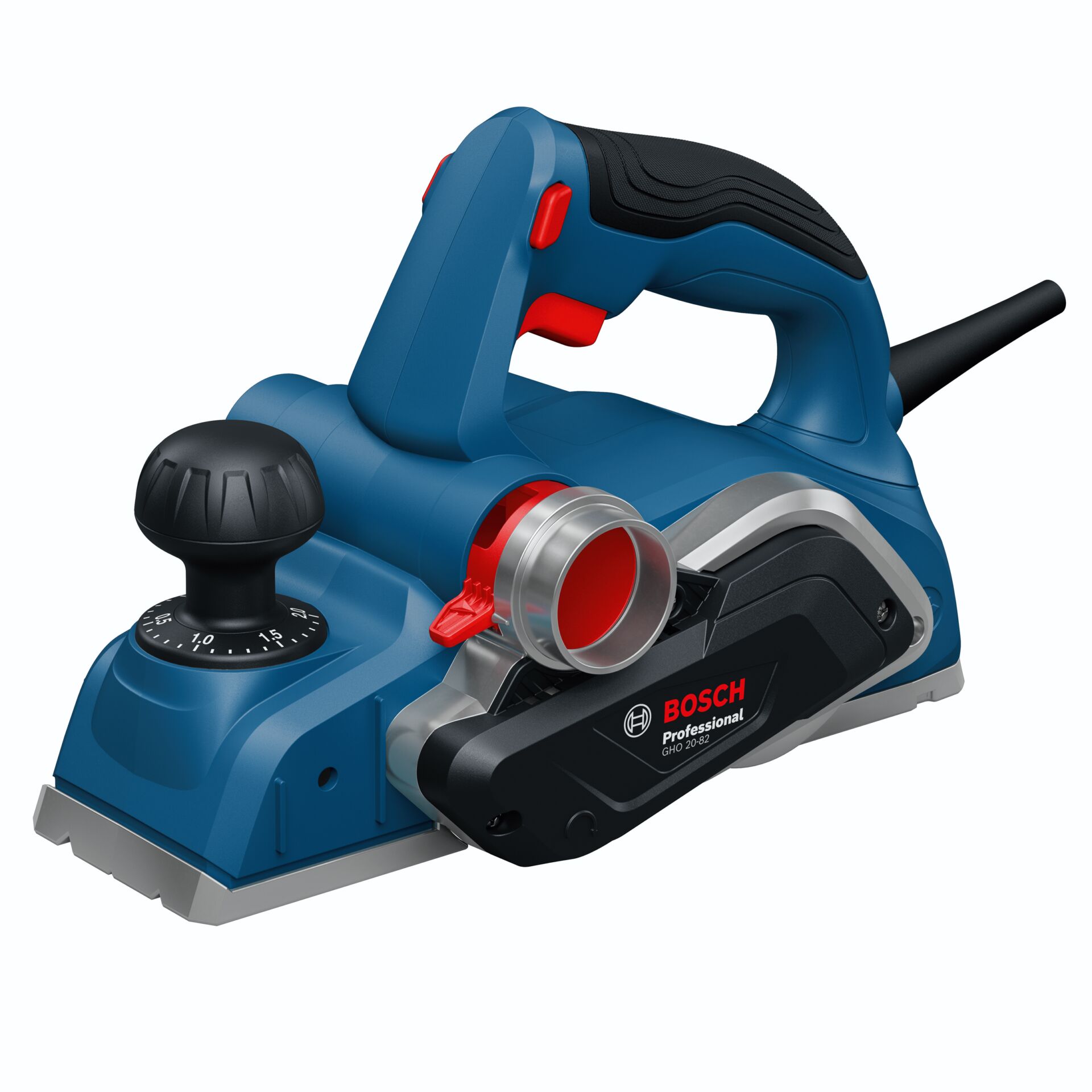 Elektrischer Hobel, Handhobel, Staubanschluss, Einstellknopf, Bosch