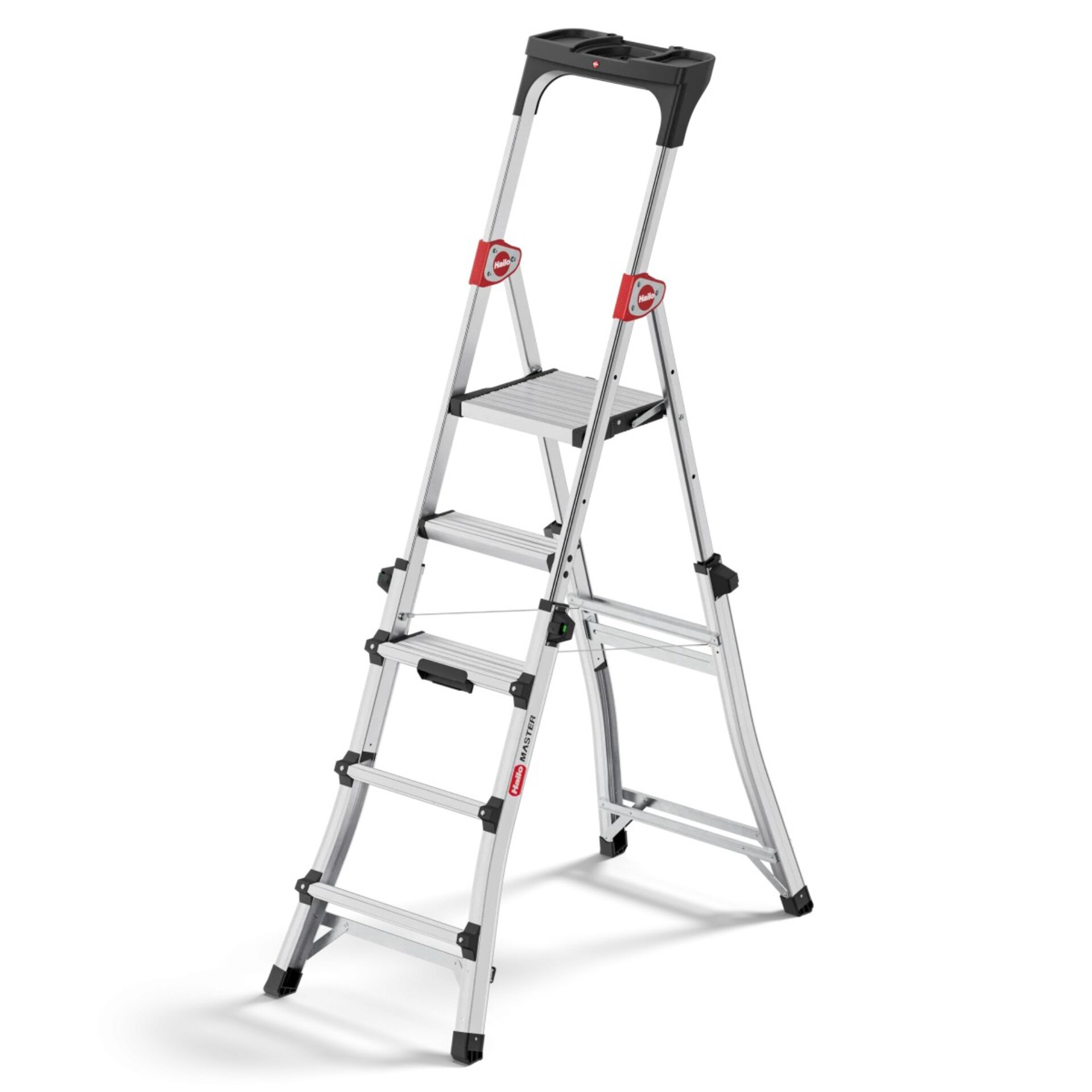 Stepleiter, Aluminium, Trittstufen, faltbar, Arbeitshilfe
