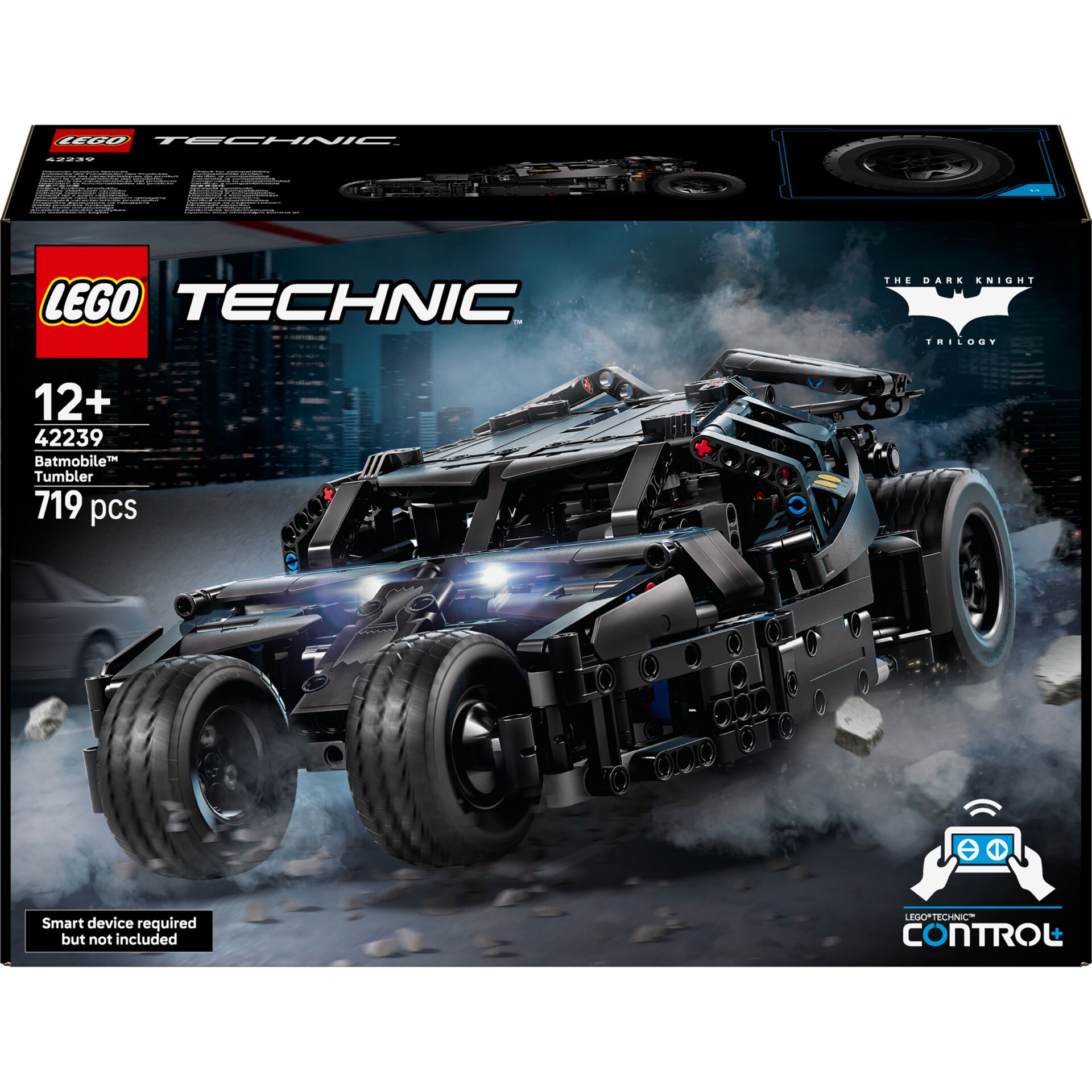 Batmobile, Technic, Modellbausatz, 719 Teile, Schwarz
