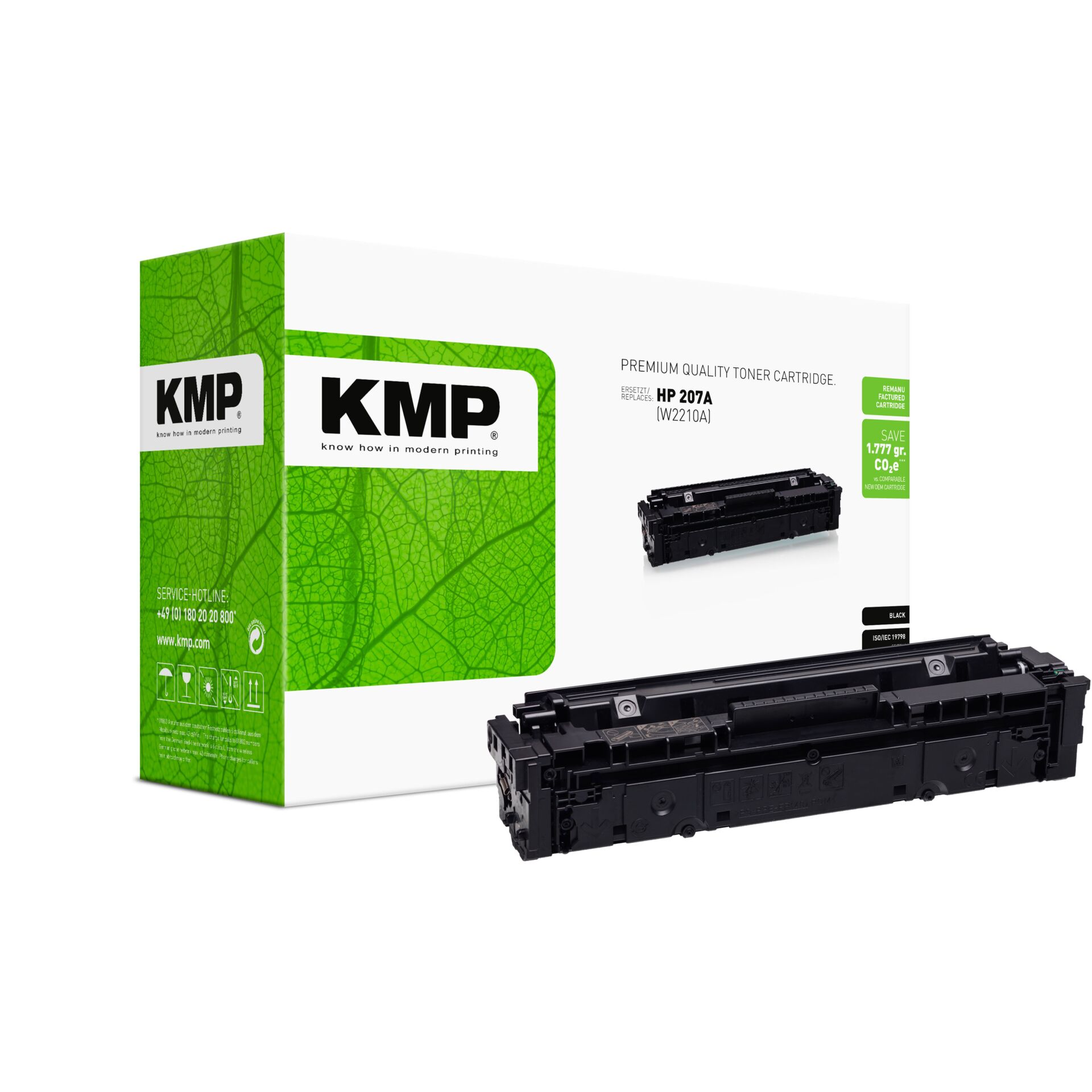 Tonerpatrone, Toner Cartridge, HP 207A, Schwarz, KMP- Patrone, Tonerpatrone, HP 207A, Schwarz, Laserdrucker, Verpackung