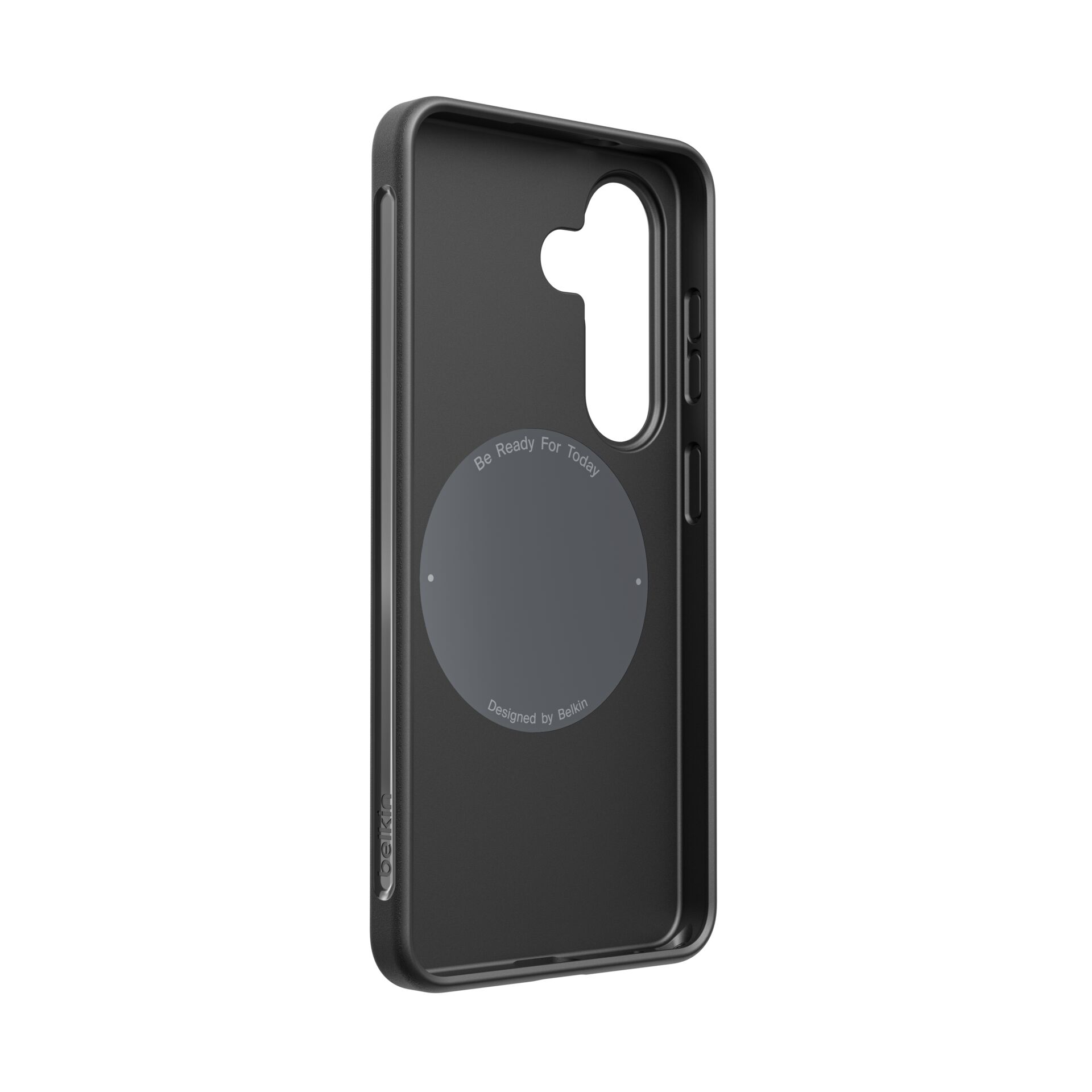 Phone Case, Rückenschale, Magnetischer Ring, Slim Fit, Dunkelgrau