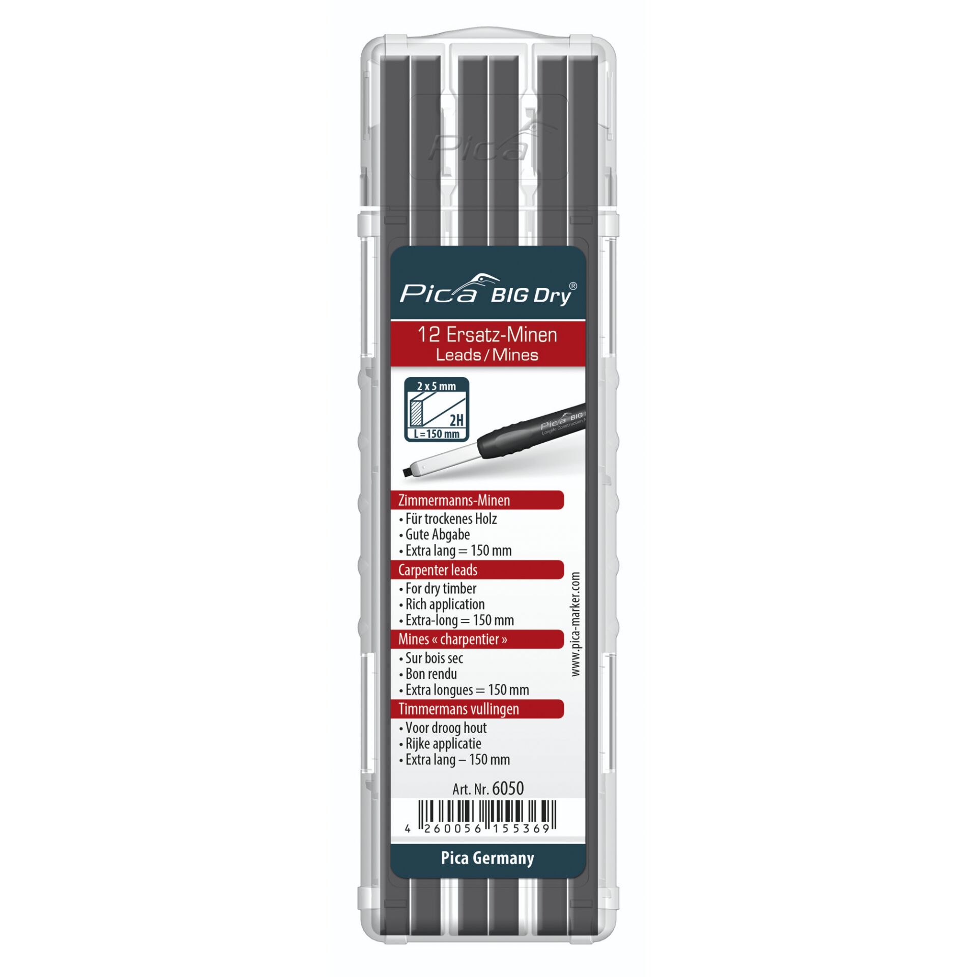 Pica BIG DRY Refills  Carpenters 2H