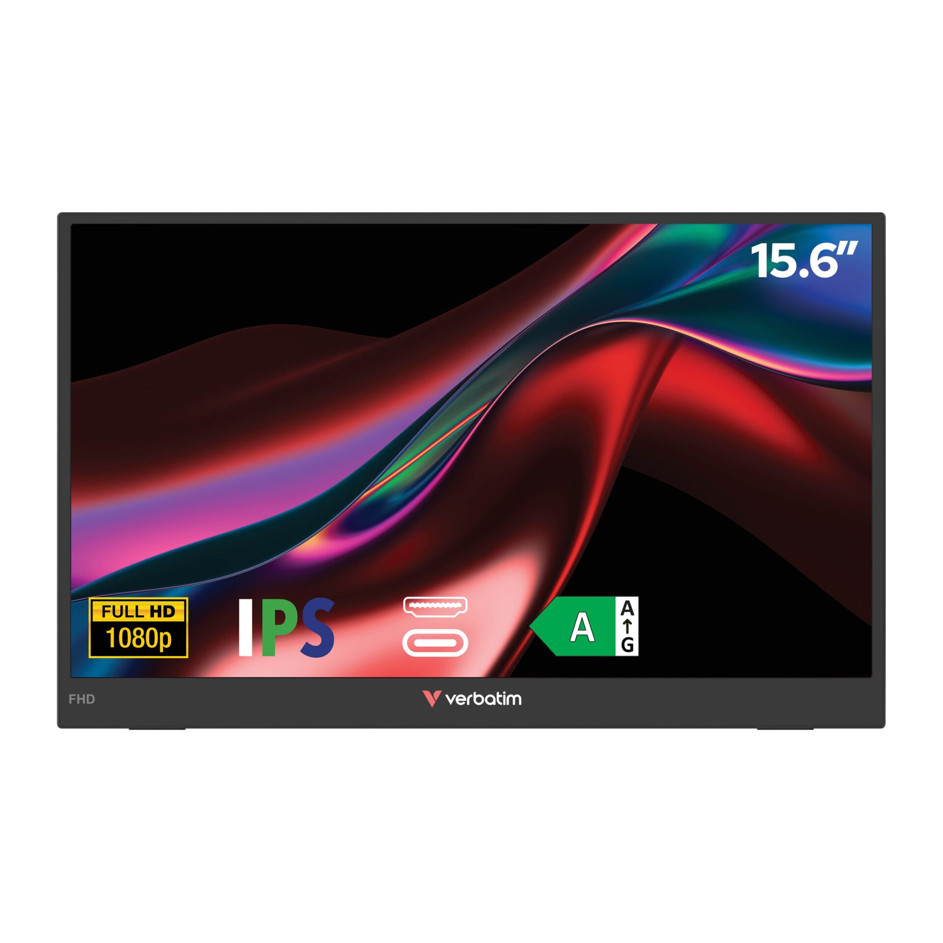 monitor, 15.6, IPS, Full HD, verbatim
