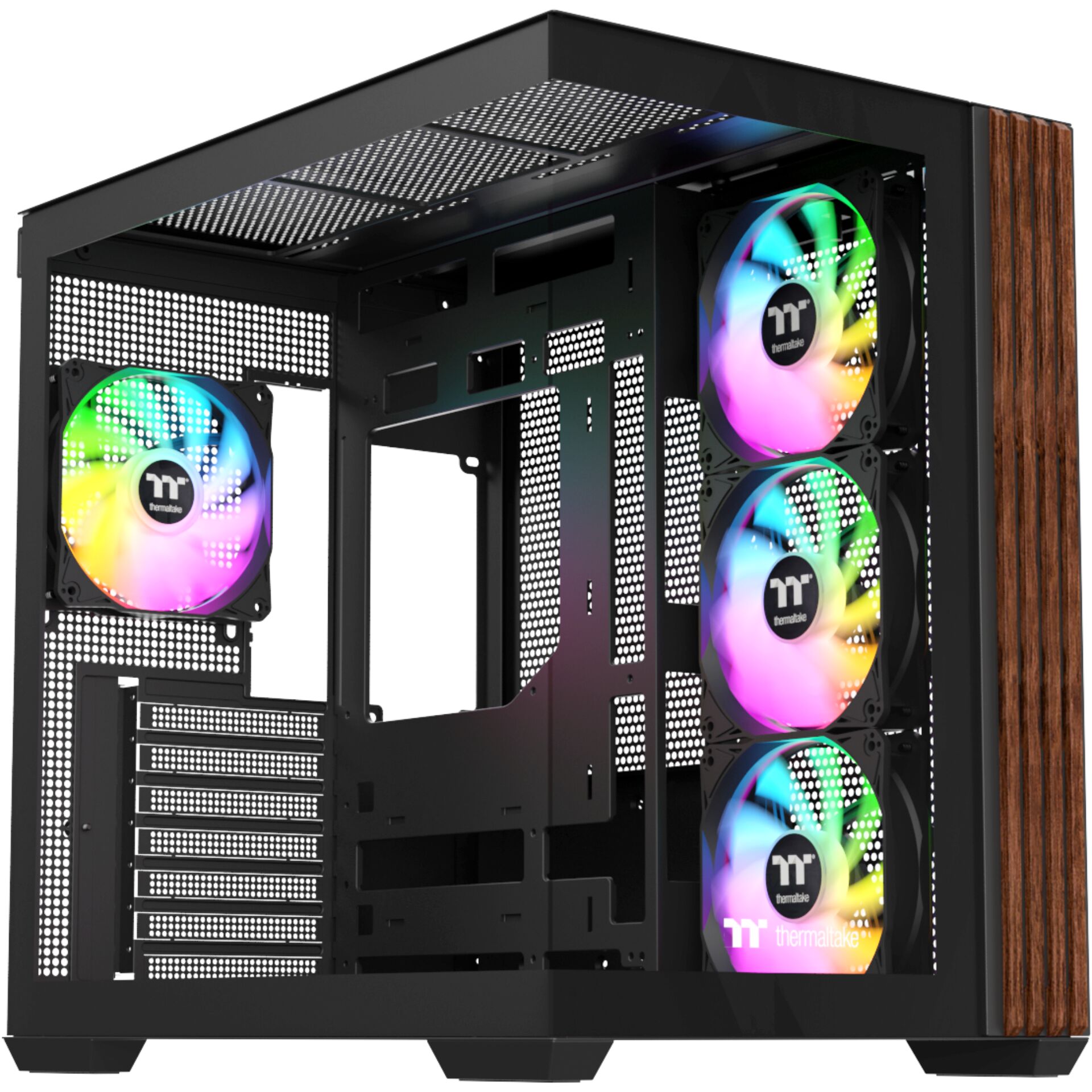 PC-Gehäuse, Mid-Tower, ARGB-Lüfter, 3x ARGB, Mesh-Seitenteile