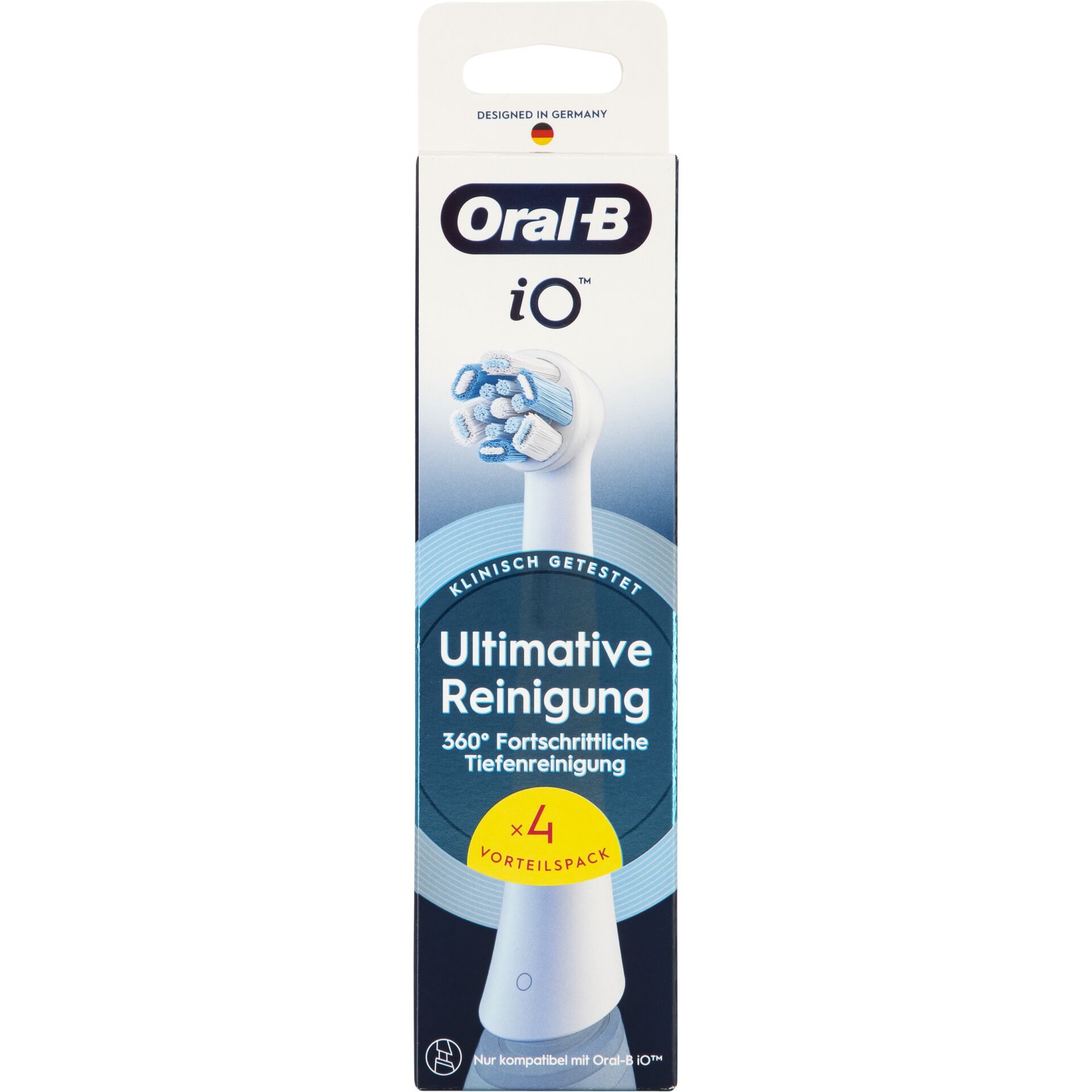Schallzahnbürstenaufsatz, Oral-B, iO, Endreinigung, 360° Tiefenreinigung