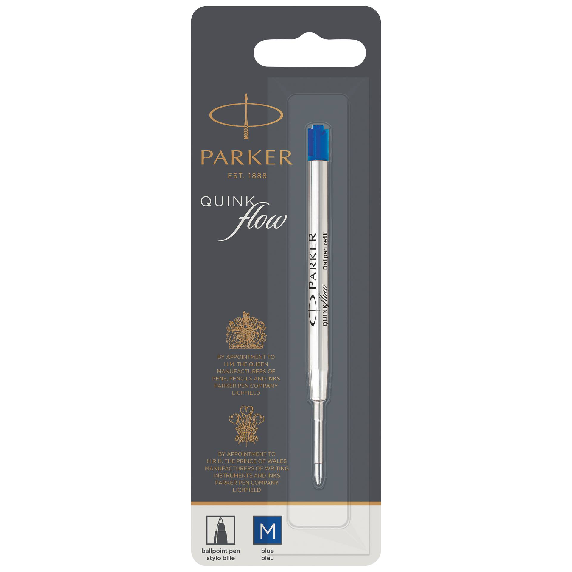 Parker Quinkflow Refill M blue  Ballpoint Pen (Blister)