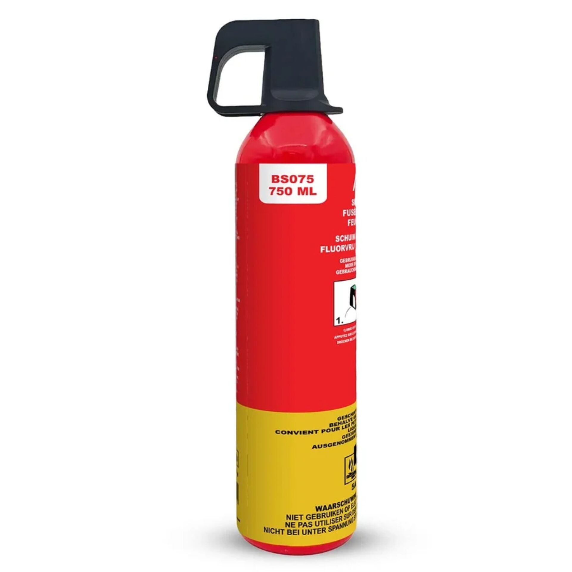 Feuerlöscher, 750 ml, rot, gelb, Löschmittel