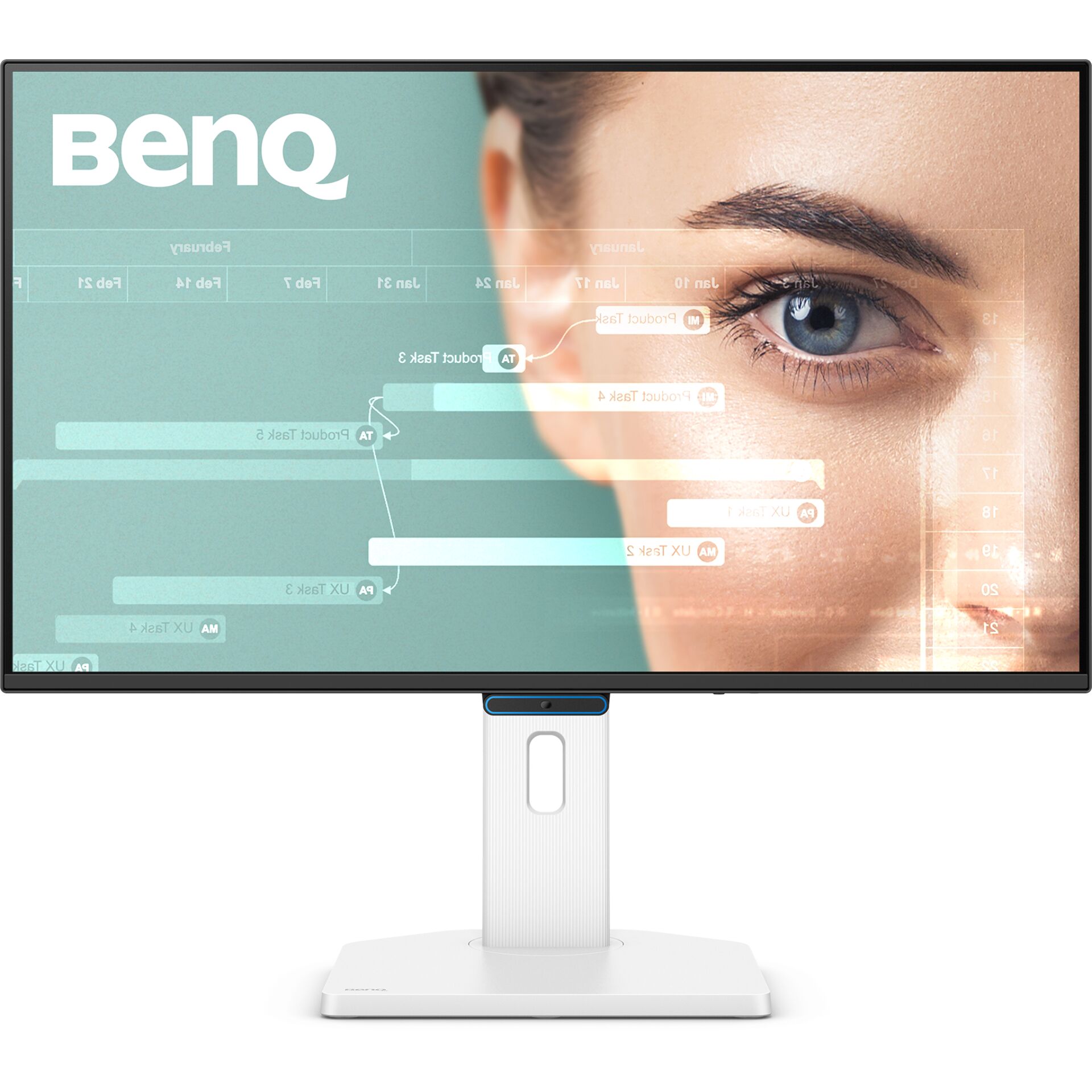 Monitor, Screen, LED, Metallständer, Schmale Rahmen