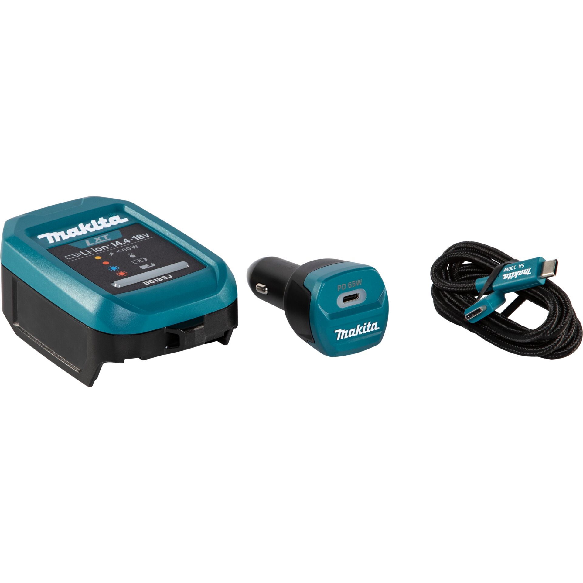 Akku, Li-Ion, 14.4V, Werkzeugakku, Makita-kompatibel, Ladegerät, Akku, USB-C, 18V, Magneto Ladestation