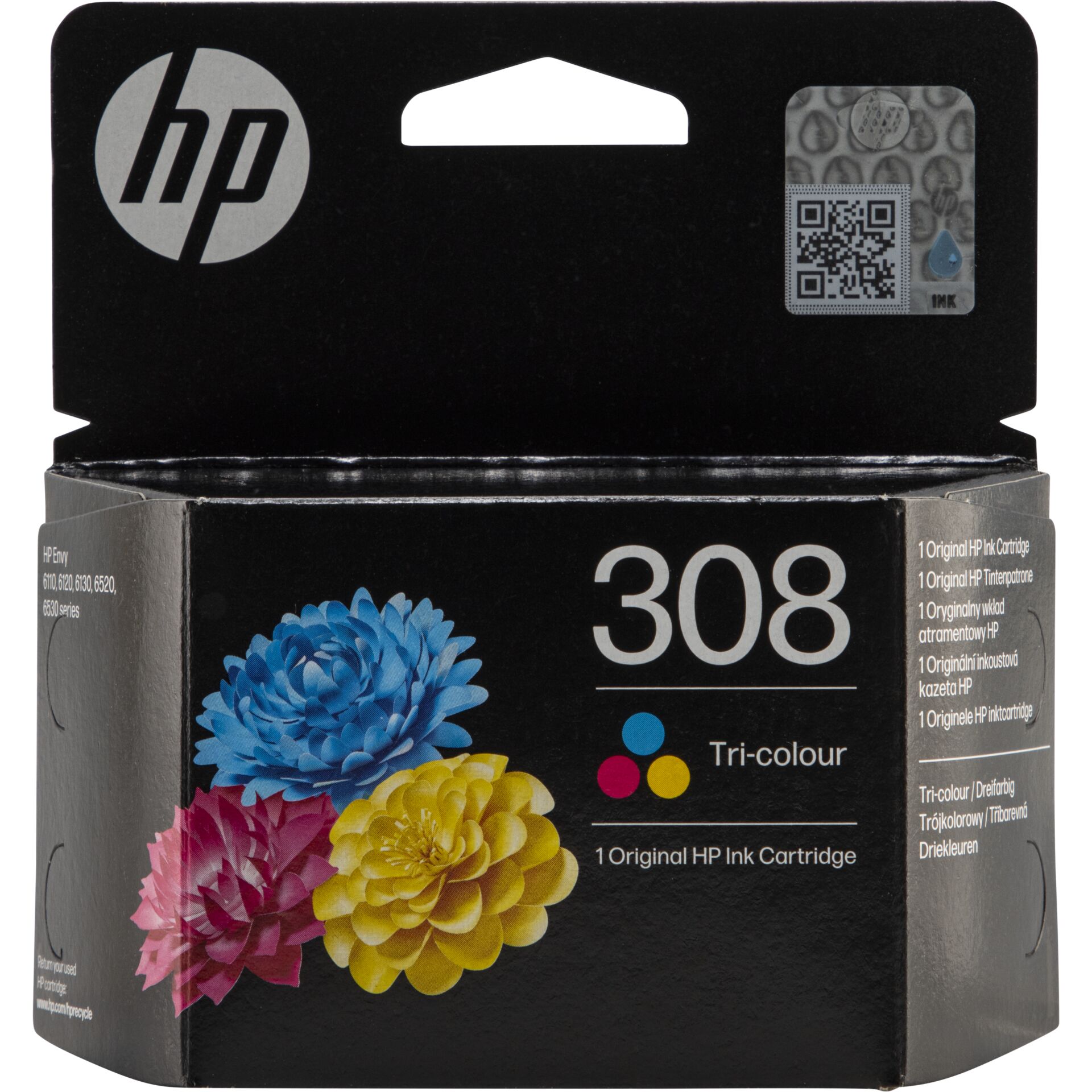 Tintenpatrone, HP, Tri-Colour, Karton-Verpackung, Druckertinte