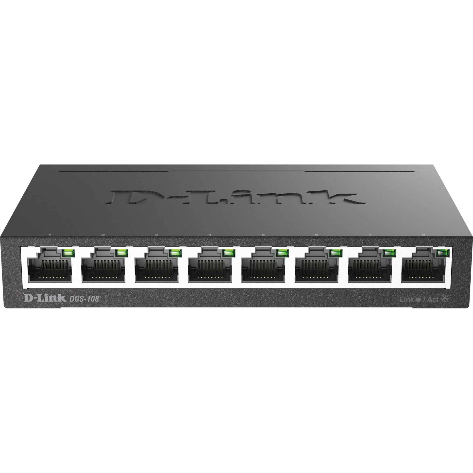 netzwerk-switch, ethernet-switch, 8-port, RJ45, PoE optional