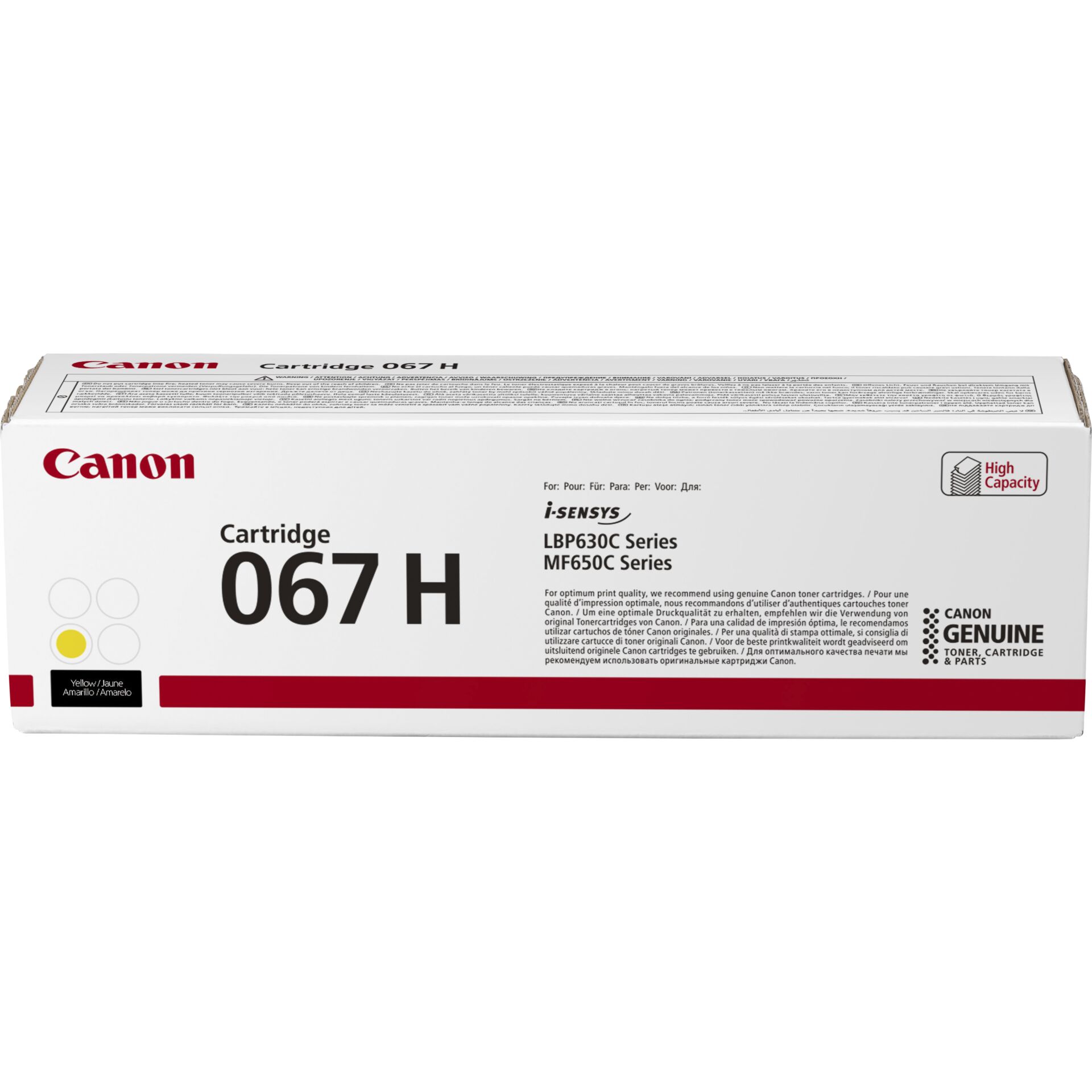 Canon toner Cartridge 067 H Y  yellow