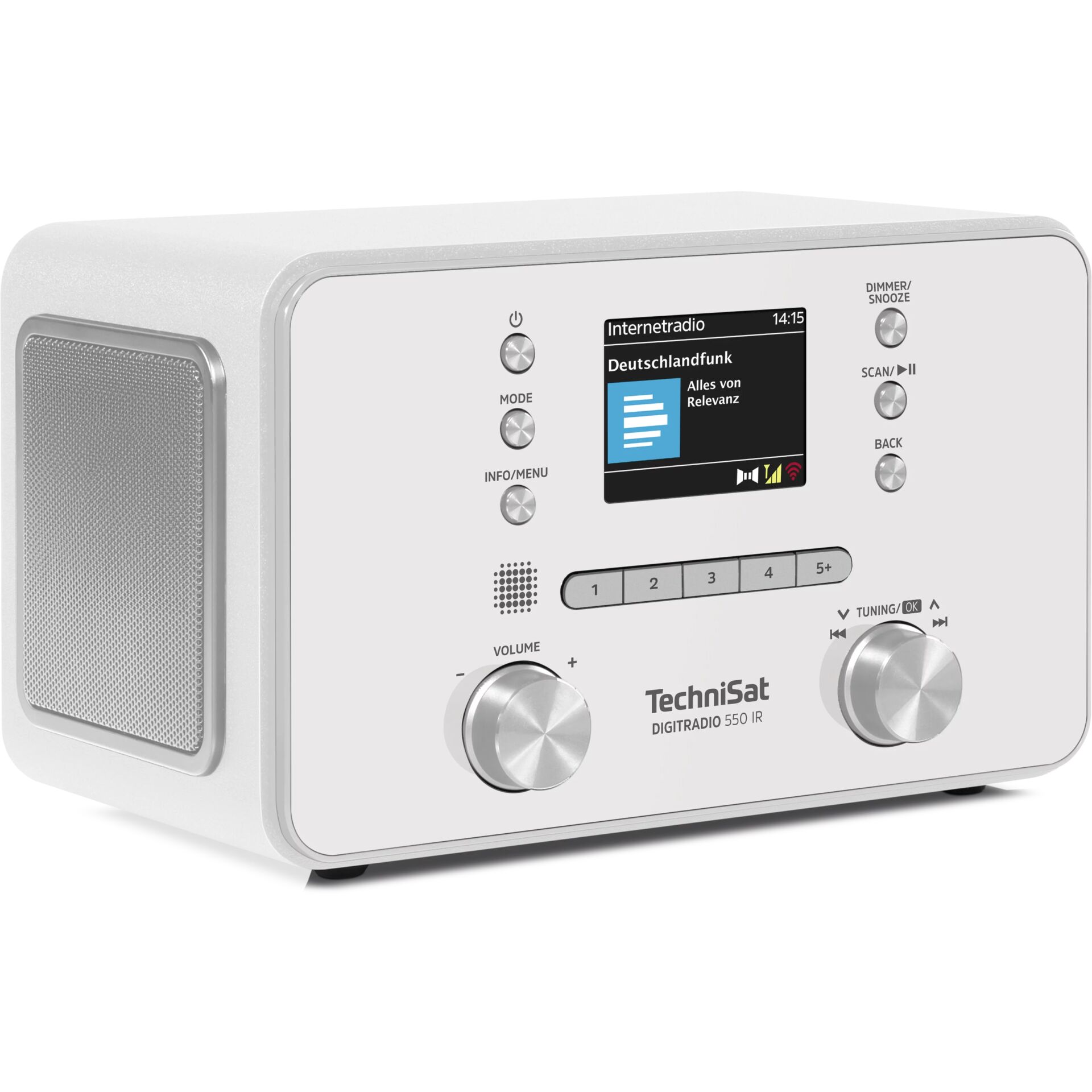 radio, digitaler radio, silber, kleines lautsprecher, bedienelemente