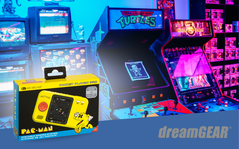 Portablespielkonsole, Spielekonsole, Touchscreen, Gelbe Handheld, Pac-Man
