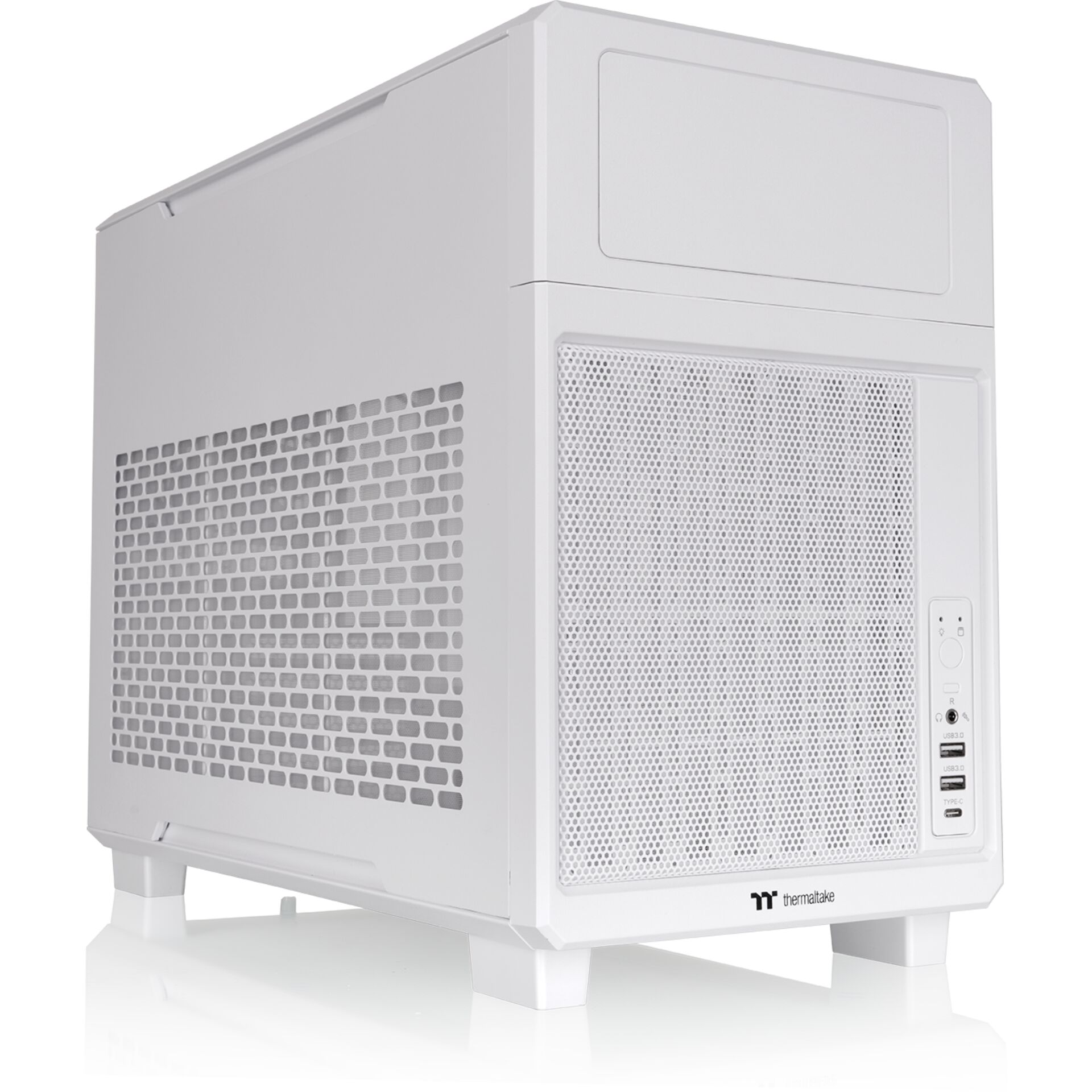 PC-Gehäuse, Weiß, Mesh-Panel, USB-Ports, Thermaltake