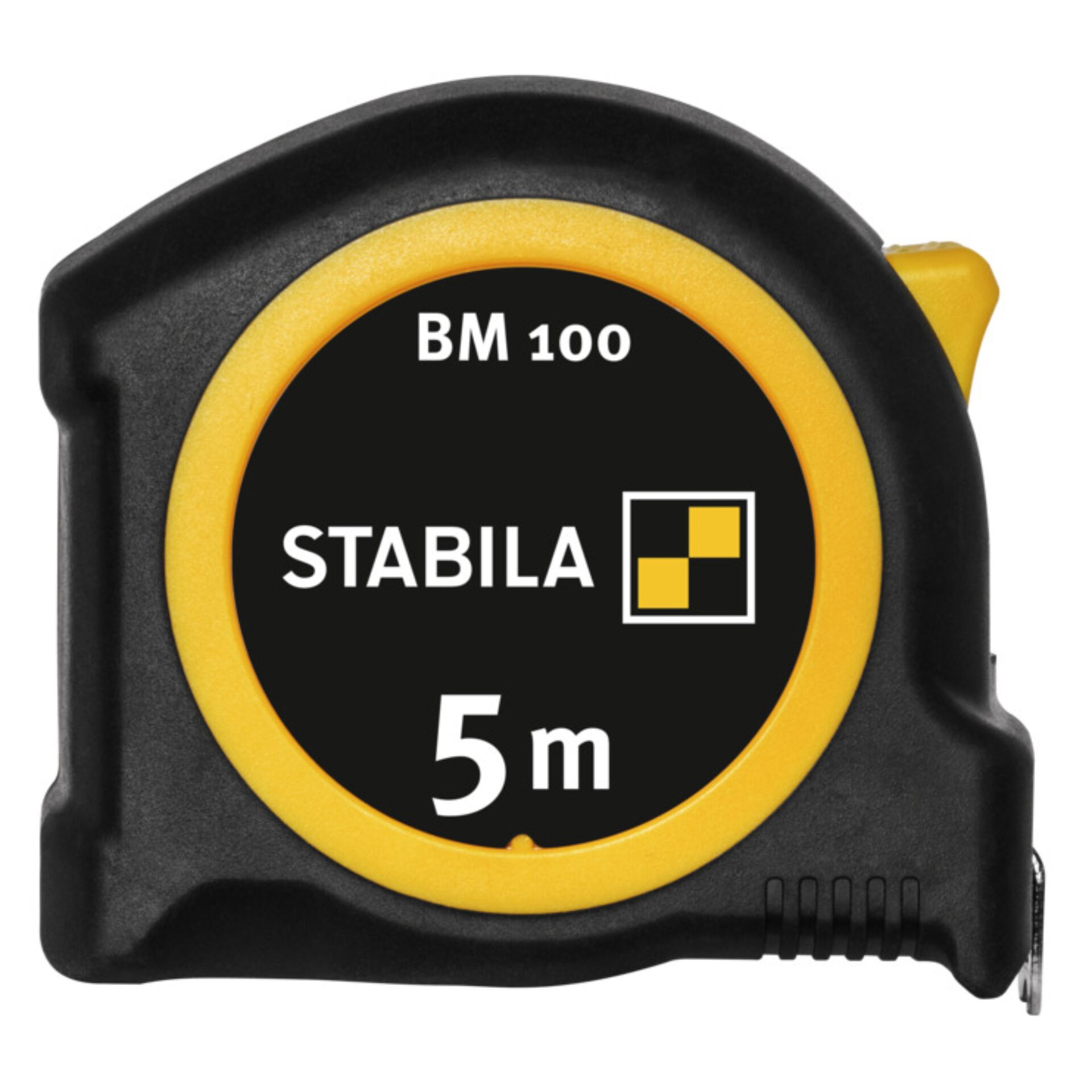 Maßband, Metrik Maßstab, 5 m, Stabila, gelber Ring