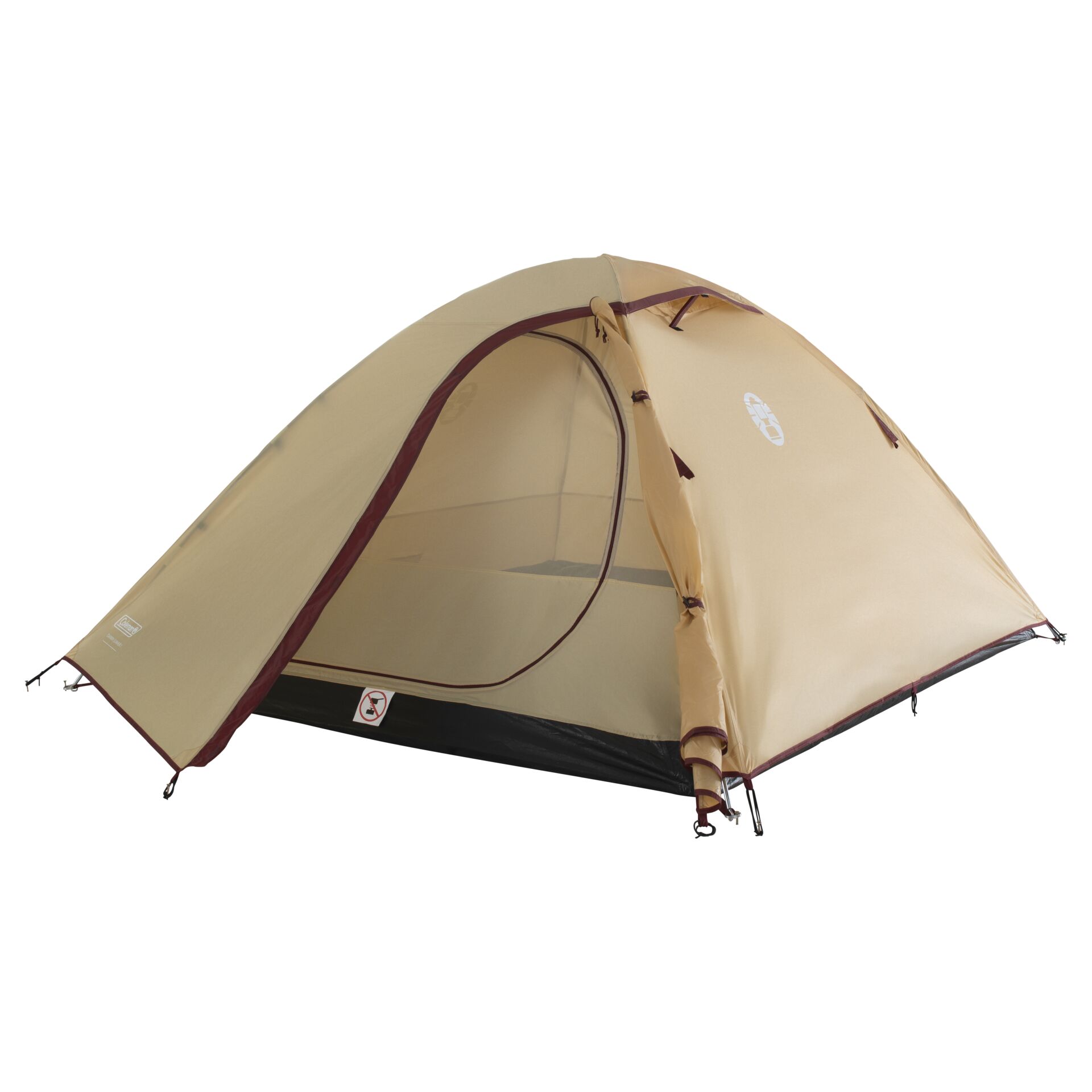 Zelt, Kuppelzelt, Campingzelt, Beigetöne, Außenhaut