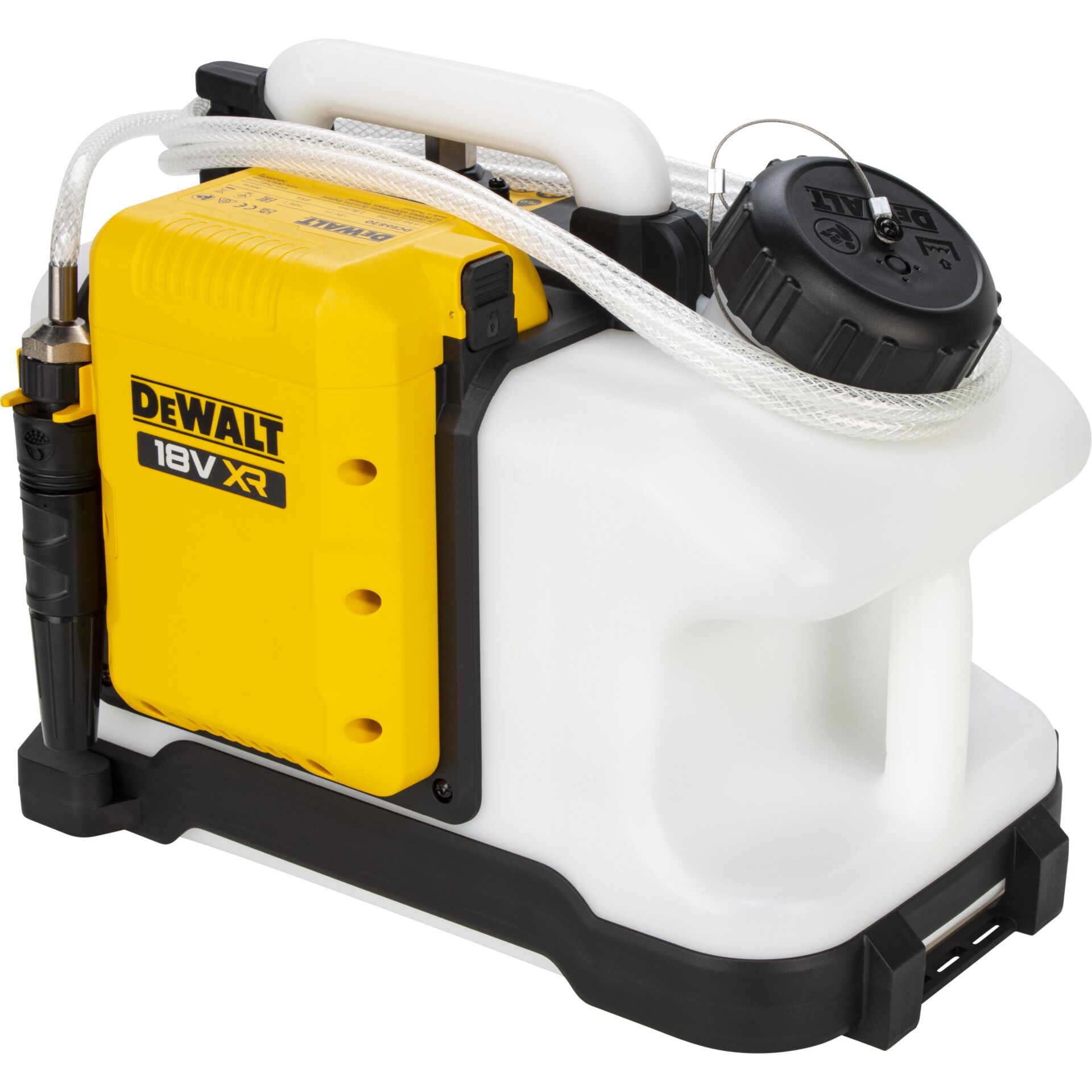 Akku-Spritzpistole, Bau-Sprühgerät, 18V, DeWalt, Kännchen-Tank