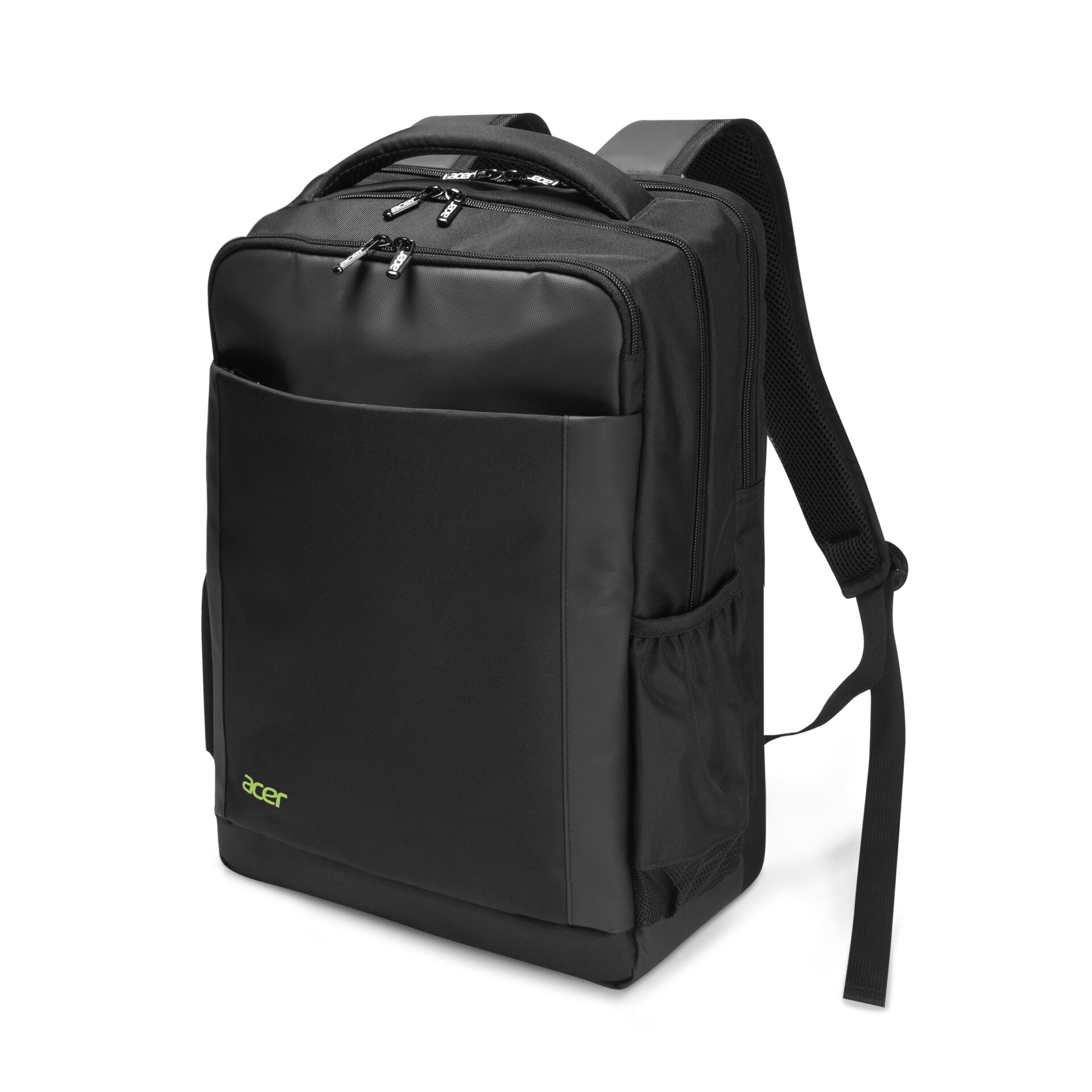 Rucksack, Laptop, Schwarz, Reißverschlussfächer, Seitliche Netztasche