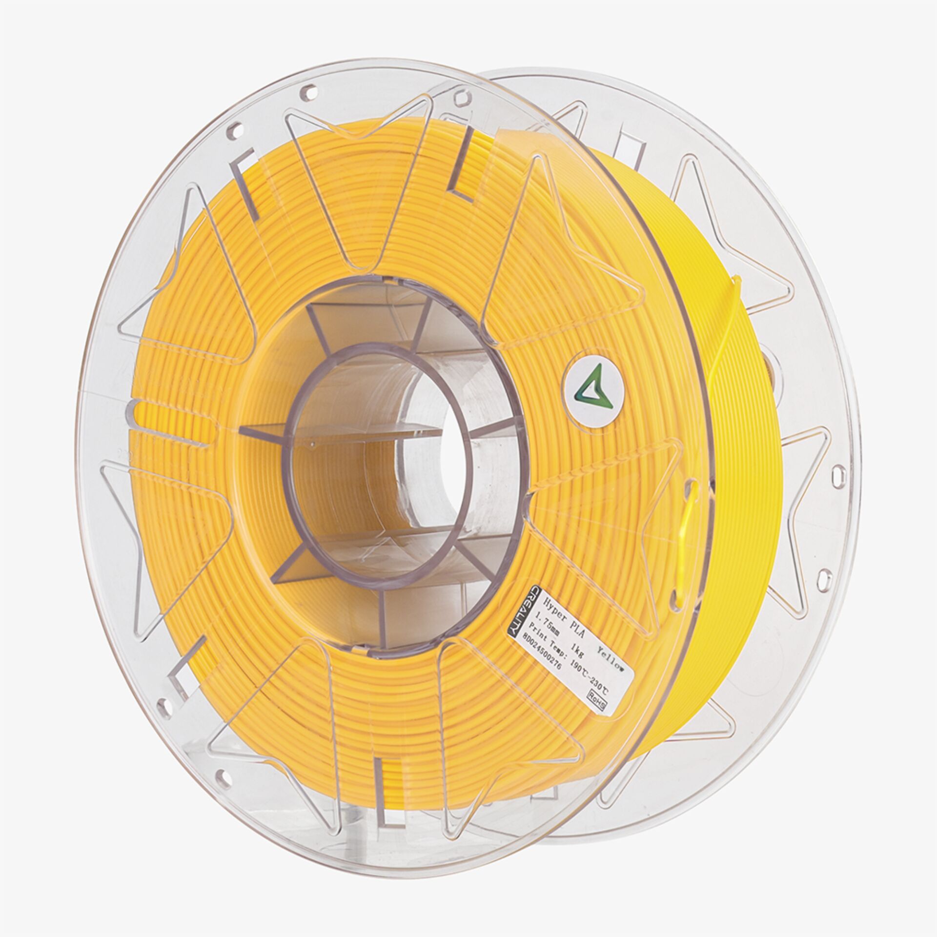 3D-Druck Filament, PLA Filament, Gelb, Spule, Filamentkern