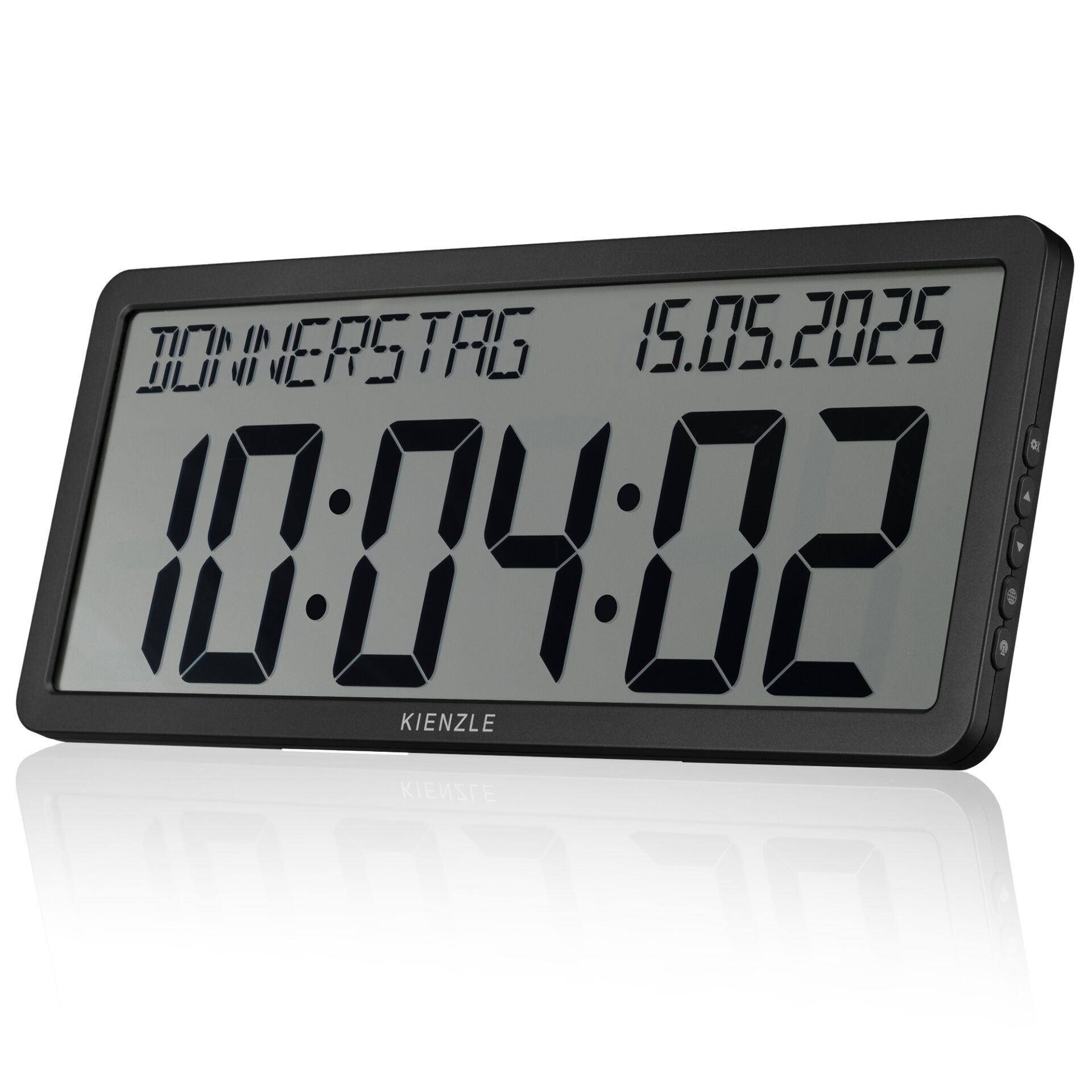 digital clock, wanduhr, große darstellung, LED-ziffern, baugröße