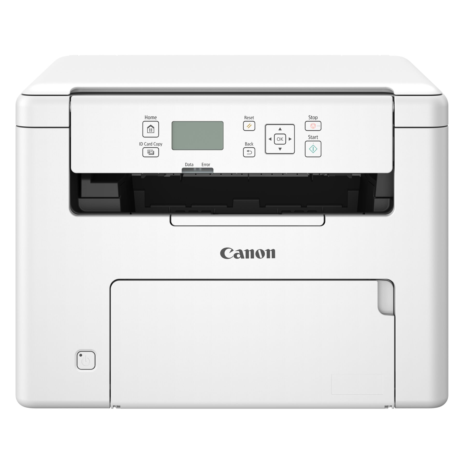 drucker, laserdrucker, Canon, weiß, bedienfeld